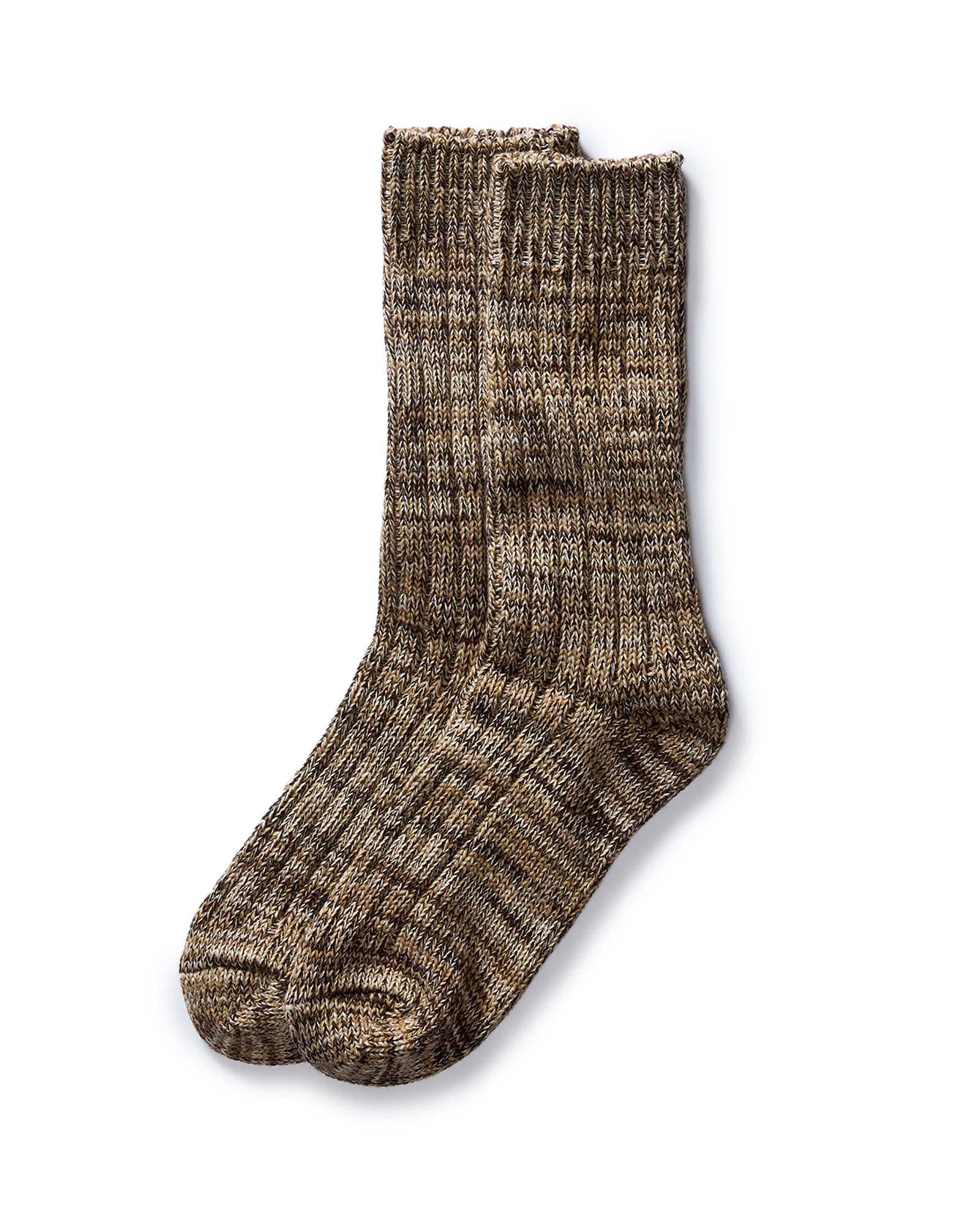 The Camp Sock in Marl Coffee