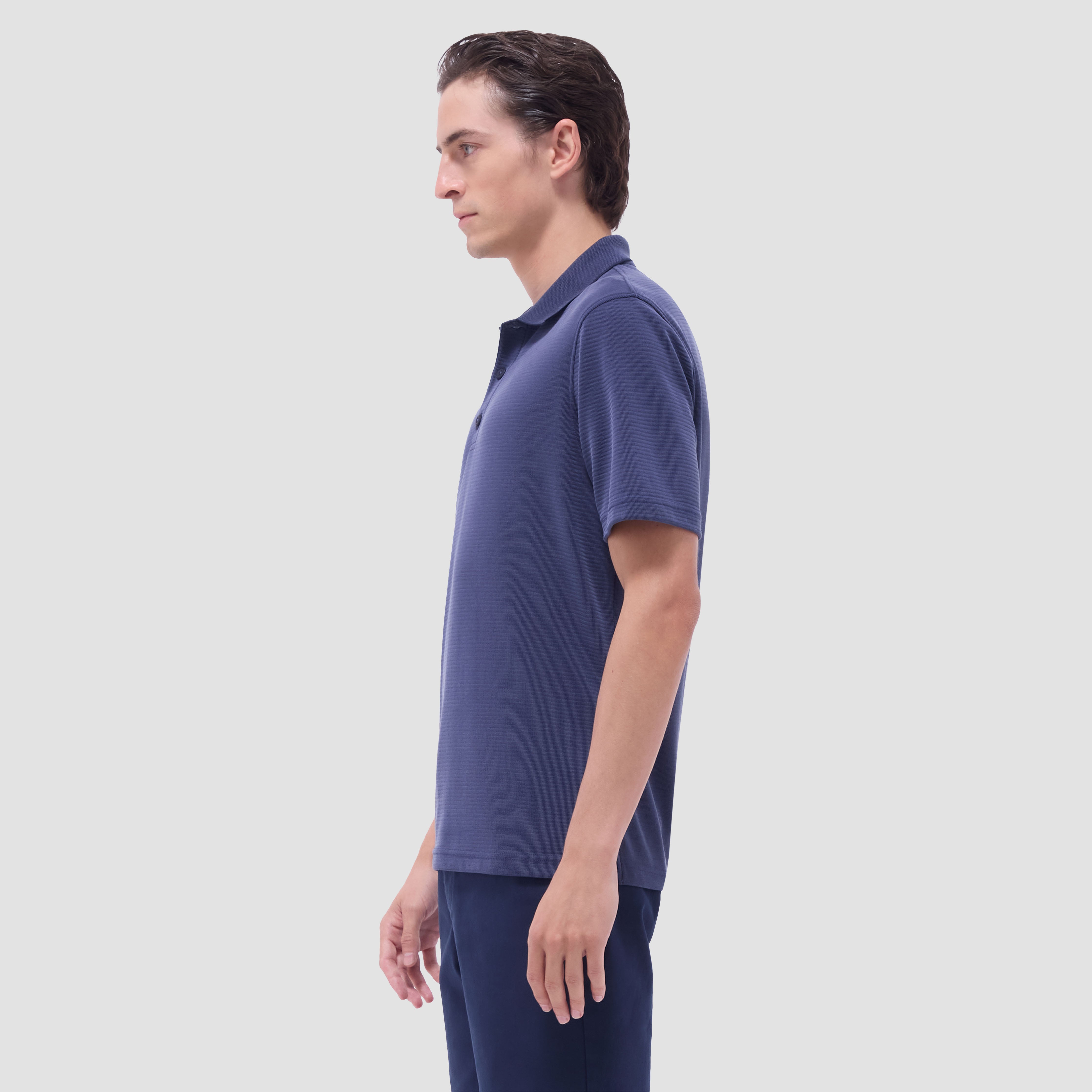 Oscar Ottoman Polo Shirt Navy
