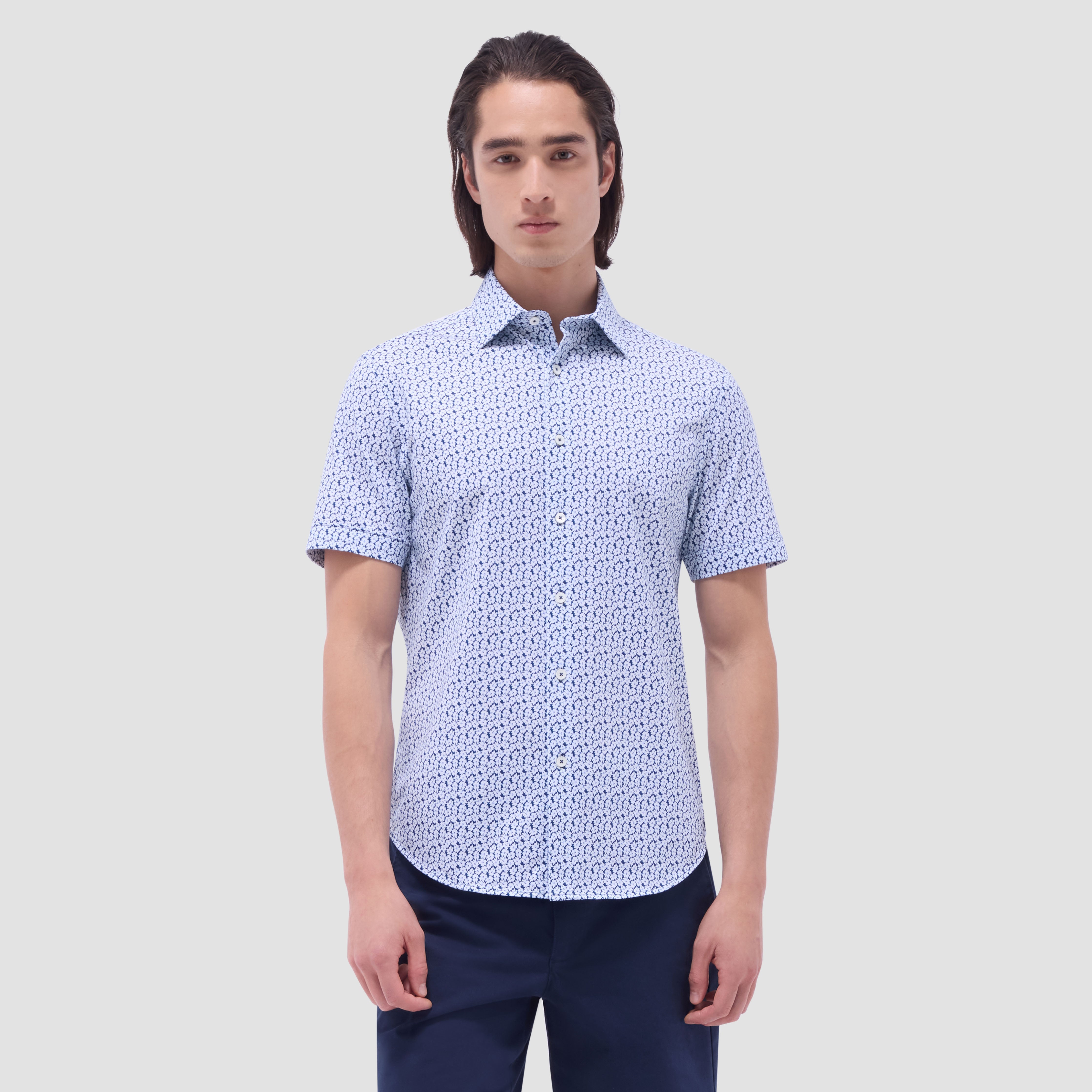 OOOHCotton Miles Short Sleeve Shirt Indigo