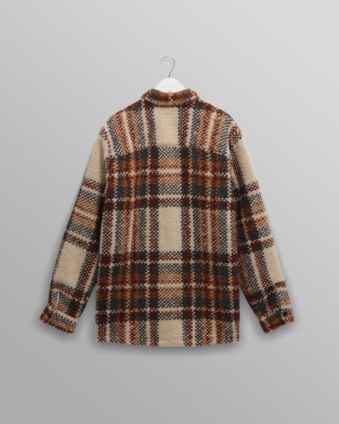 Whiting Overshirt - Wool Blend Bobble Ecru/Multi