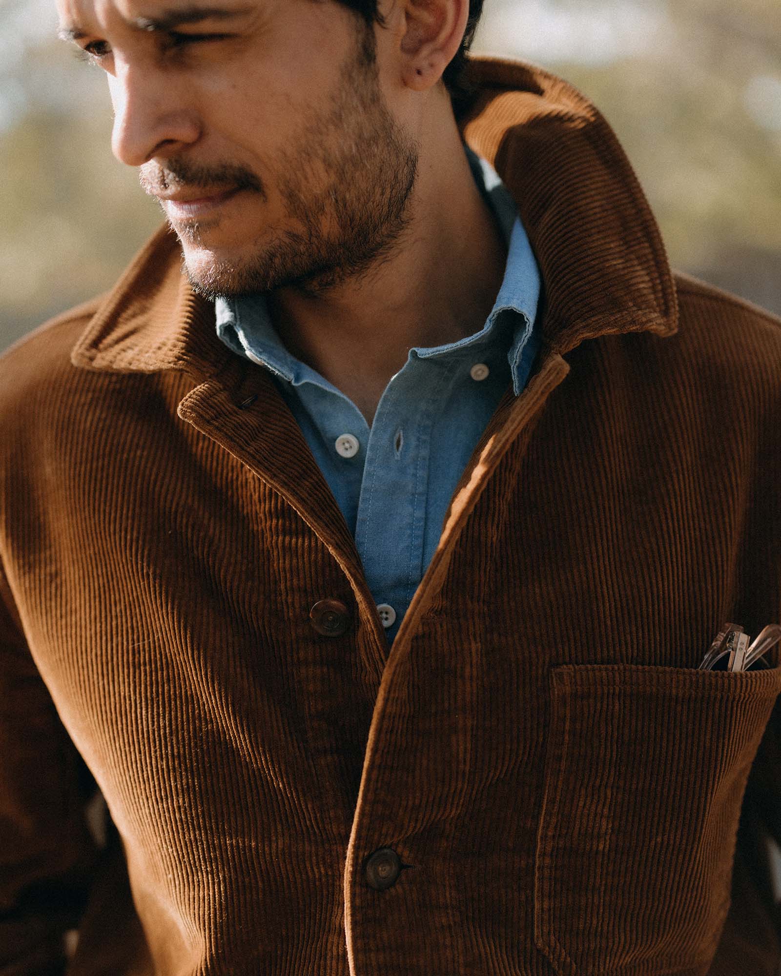 The Ojai Jacket in Corduroy Bourbon