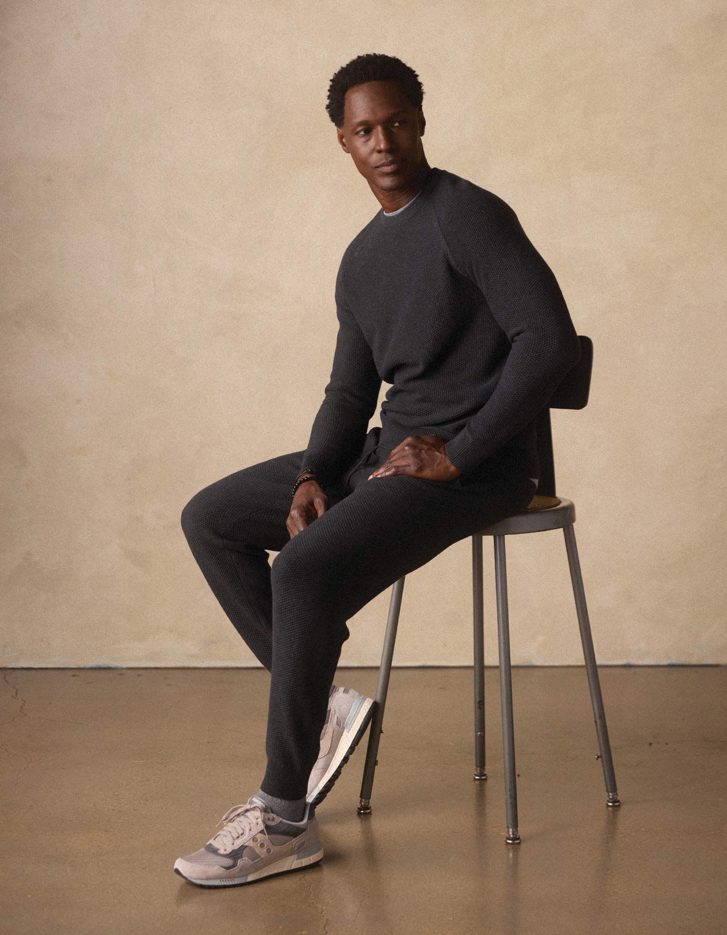 Coolmax Textured Jogger Dark Charcoal