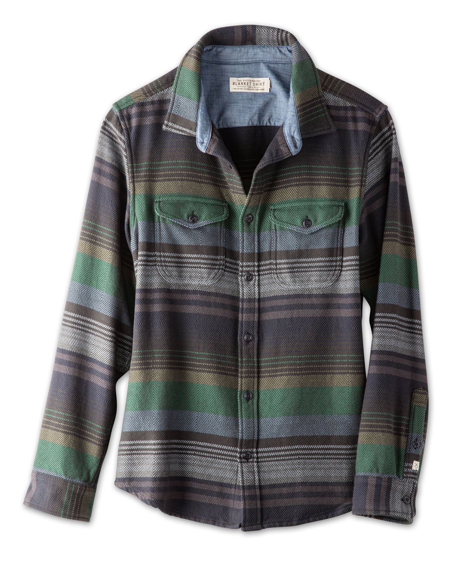 Blanket Shirt Forest Sonoran Stripe