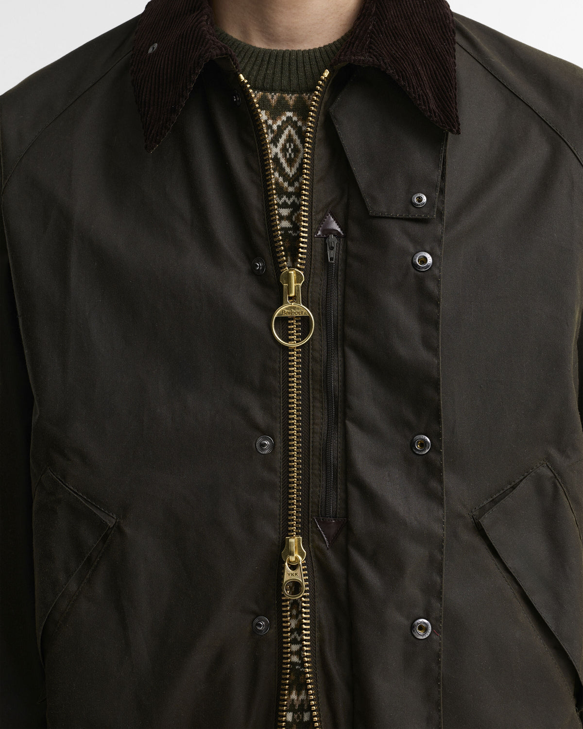 OS Transport Wax Jacket Olive