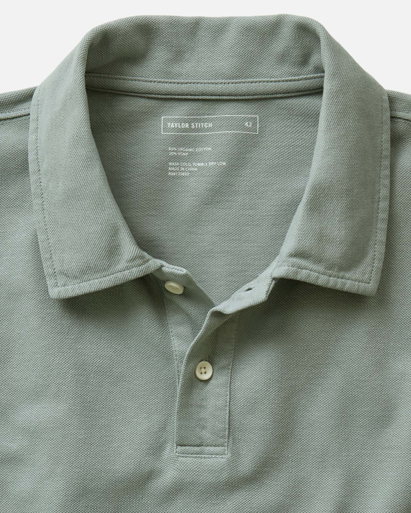 The Baseline Polo Surf Green Pique