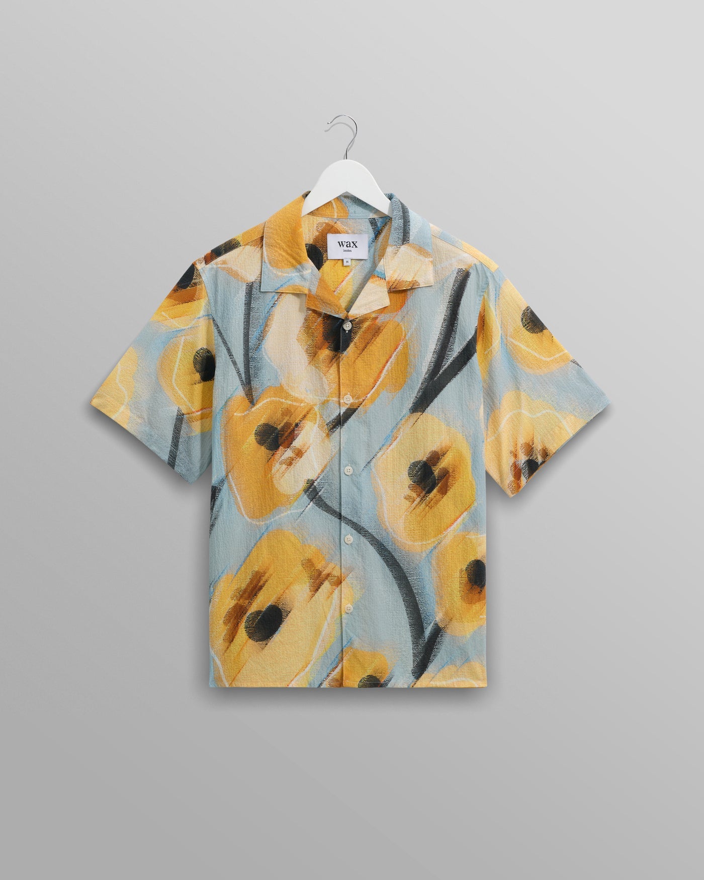 Didcot Abstract Print Shirt Blue/Yellow