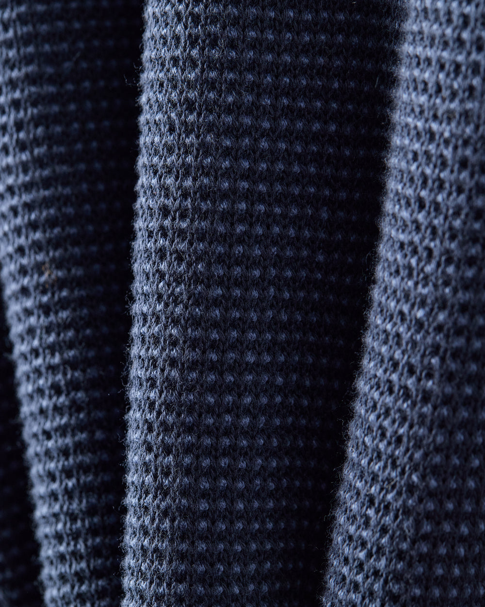 Fine Knit Sweater Hoodie True Navy Heather
