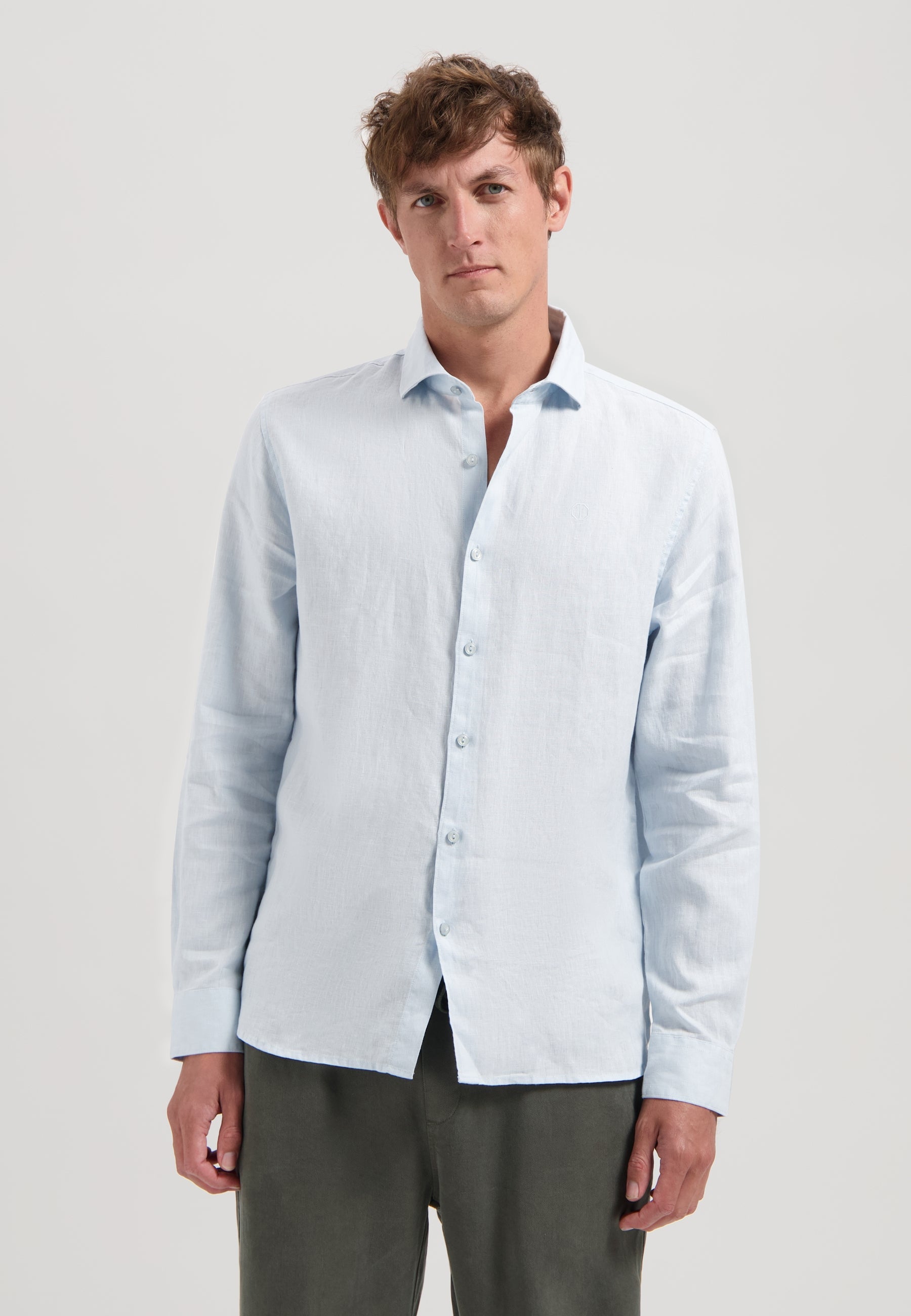 Jagger Linen Shirt Light Blue