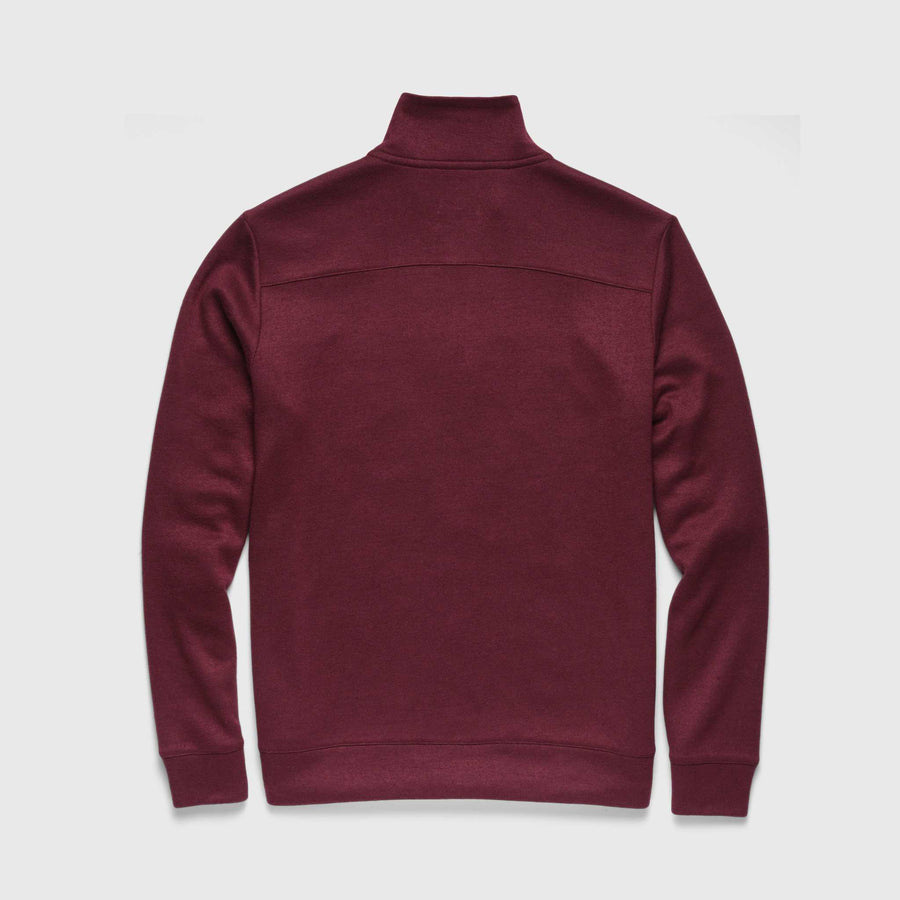 Bobby Cashmist 1/4 Zip Fleece Pullover Cabernet Heather