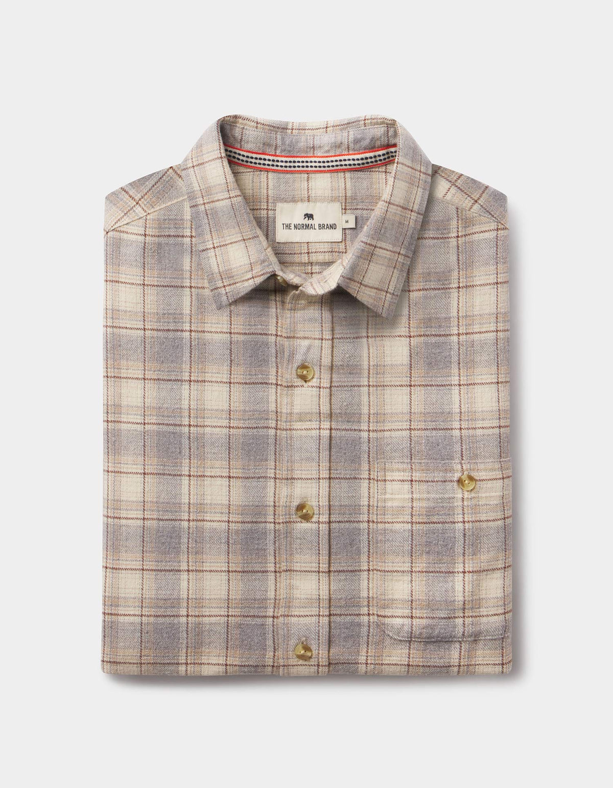 Hudson Double Brushed Flannel Cream Plaid