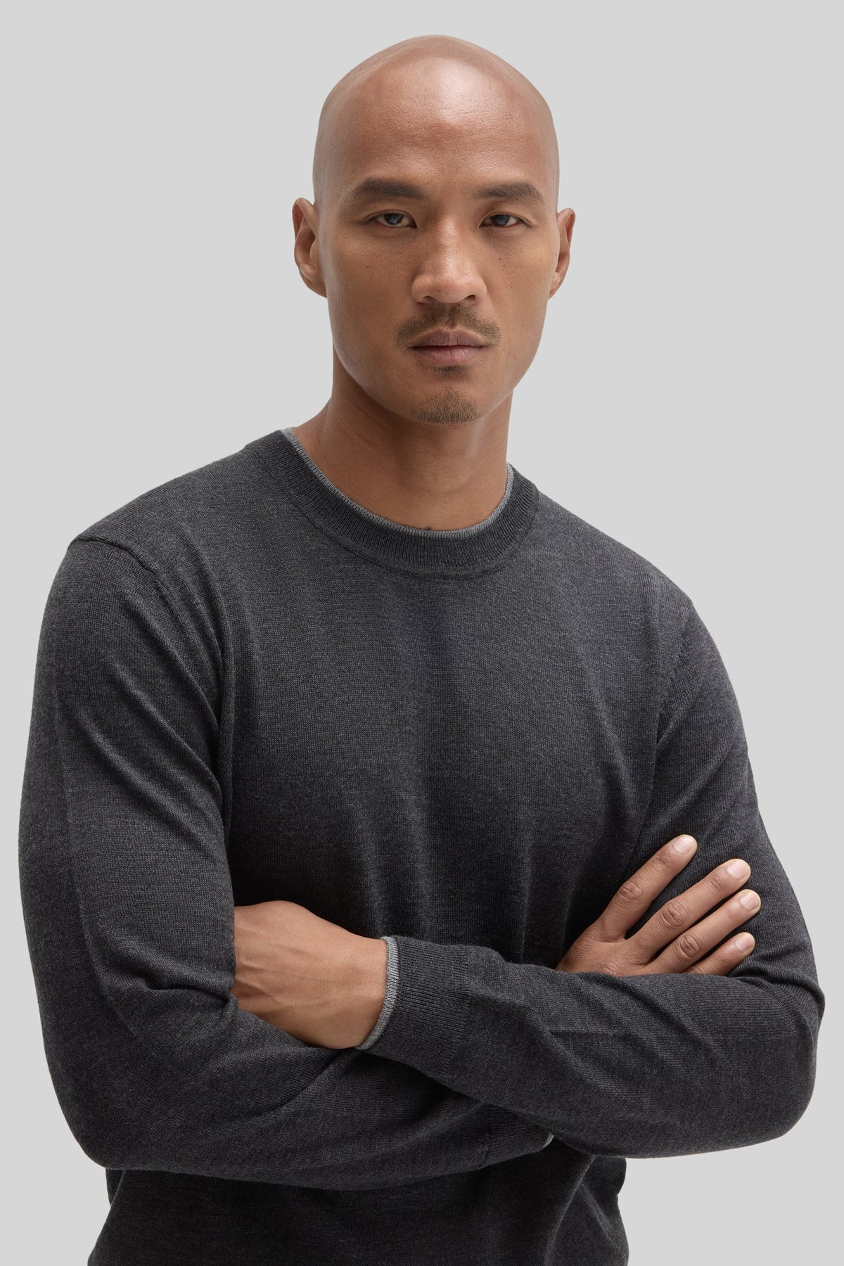 Thomas Crewneck Sweater Charcoal