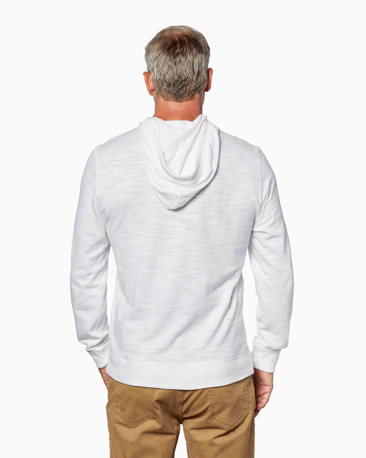 Surf Slub Hoodie White