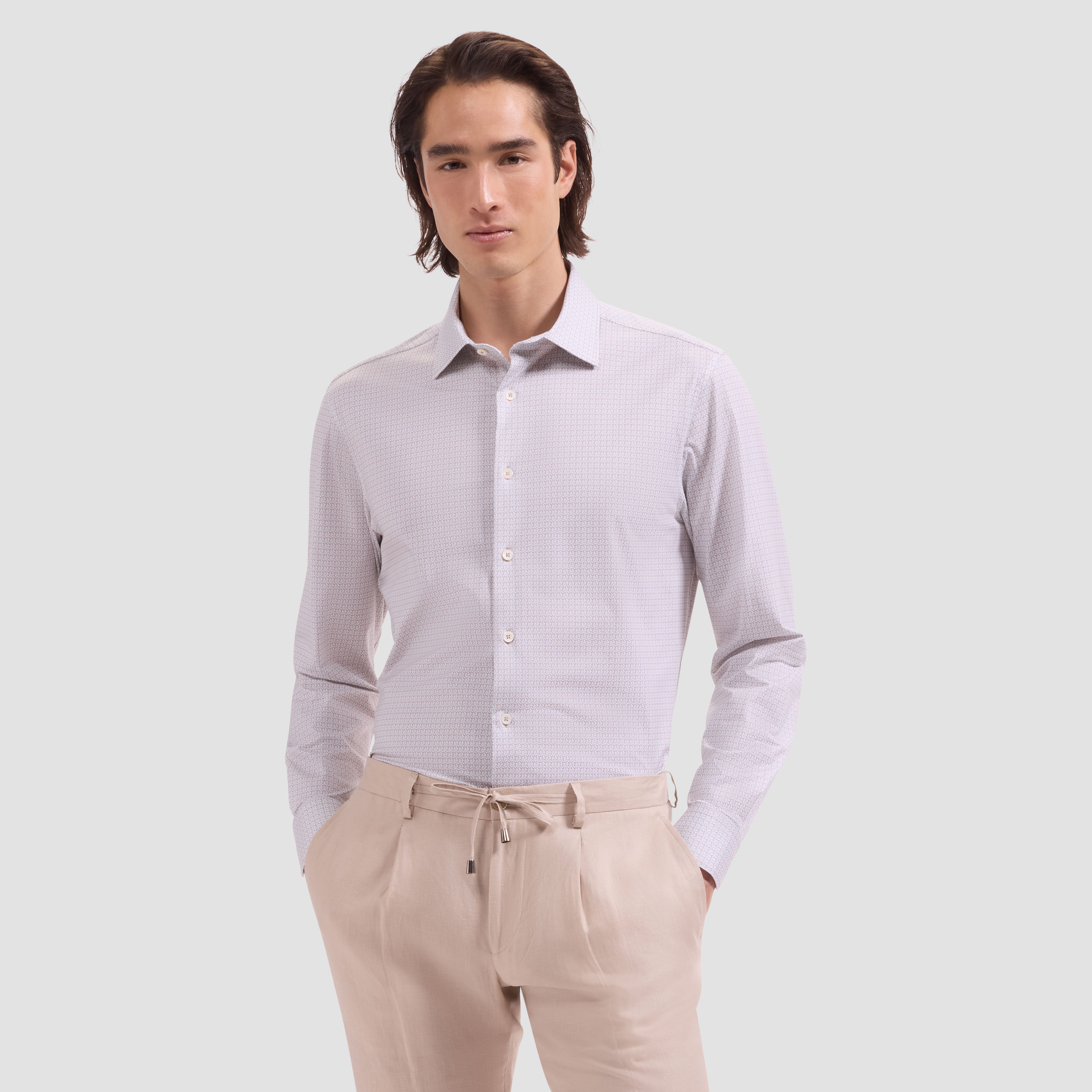 OOOHCotton James Long Sleeve Shirt Cinnamon