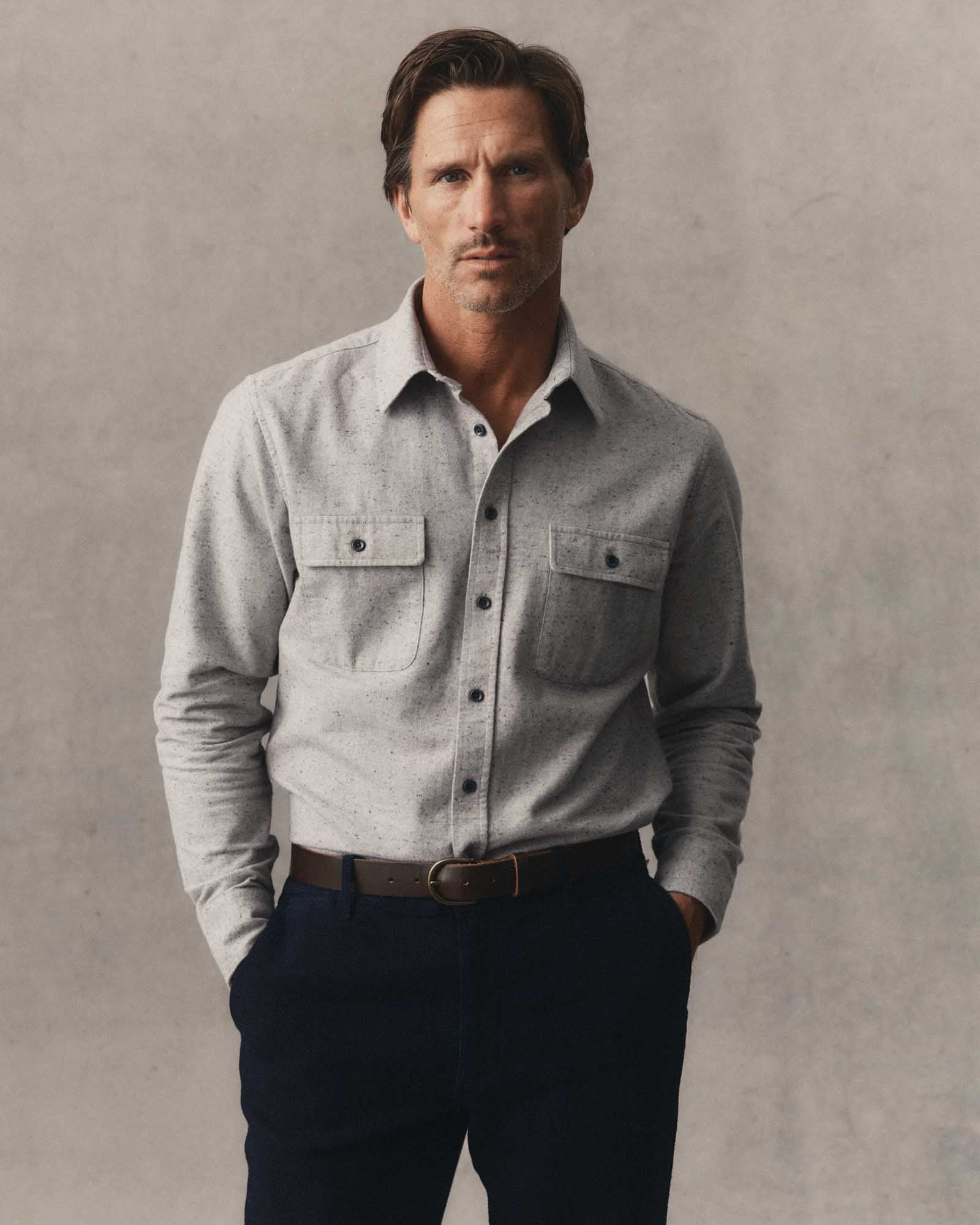 The Yosemite Donegal Overshirt Mist