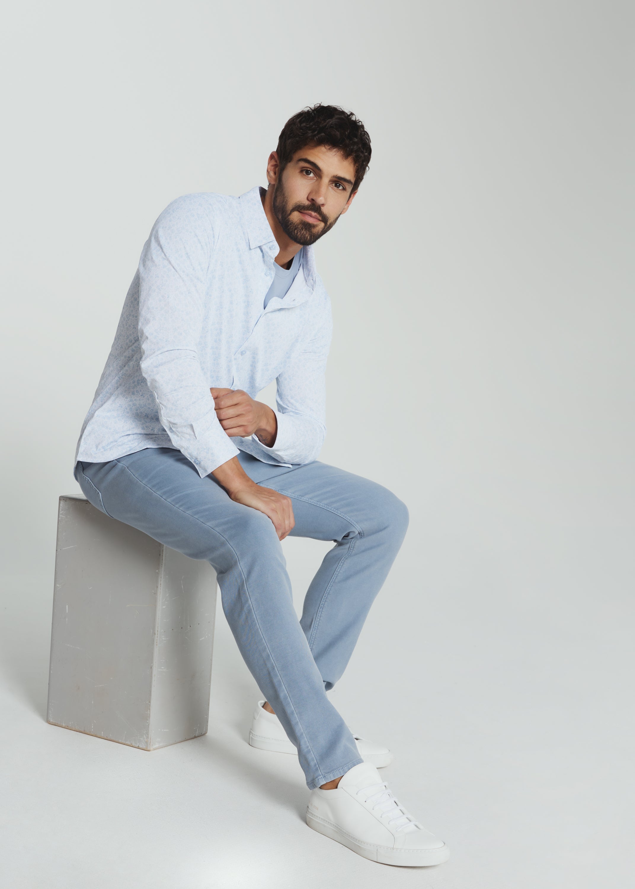 Soren Long Sleeve Shirt Light Blue