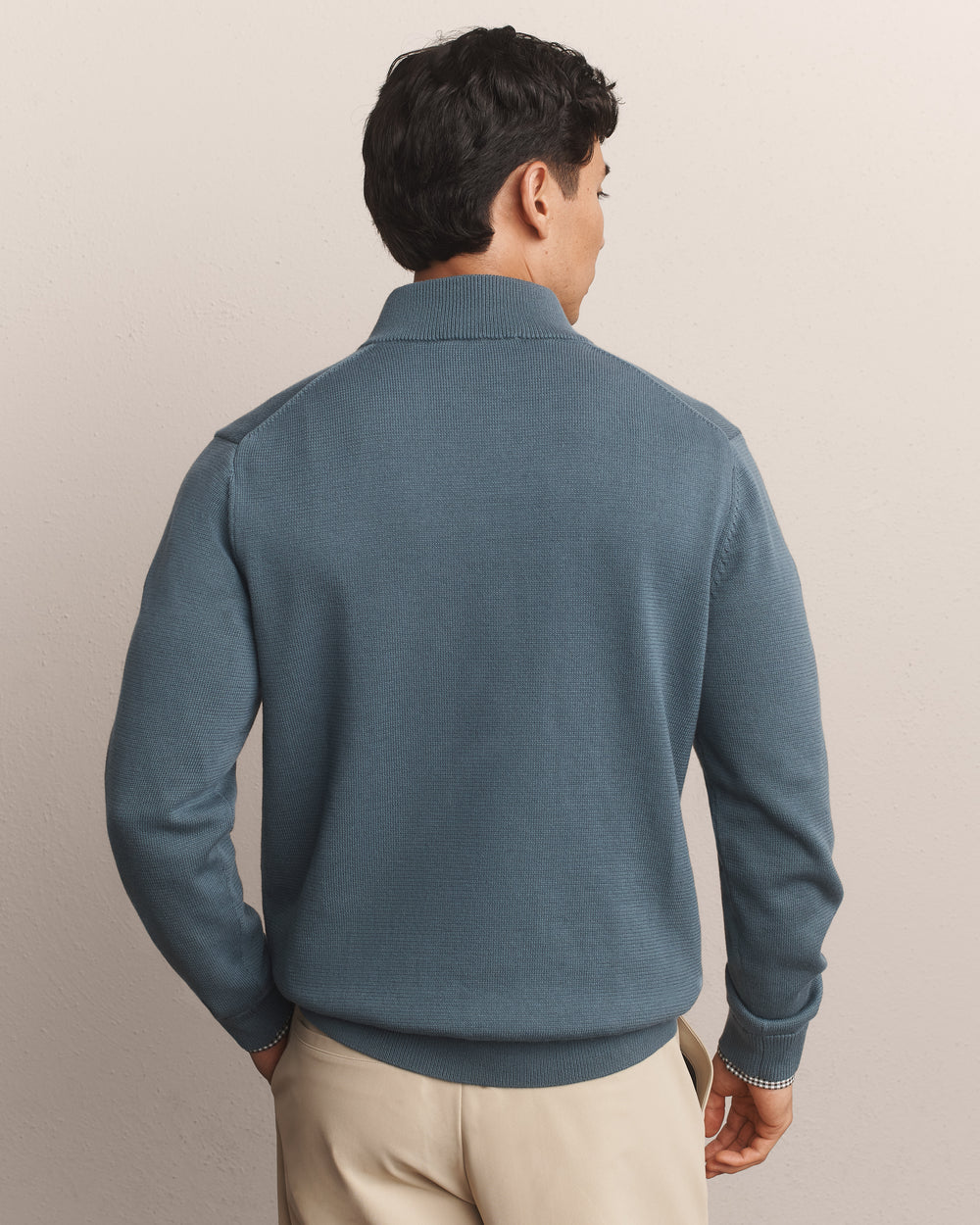 Commuter 1/4 Zip Sweater Shadow Blue