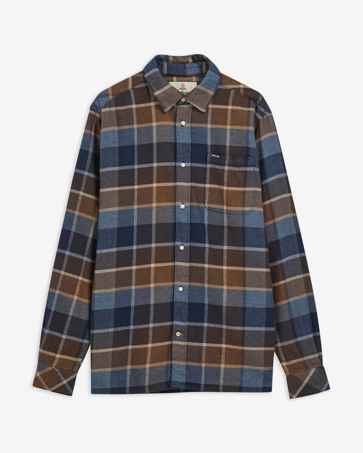 Copswell Relaxed Checked Shirt Dark Sand