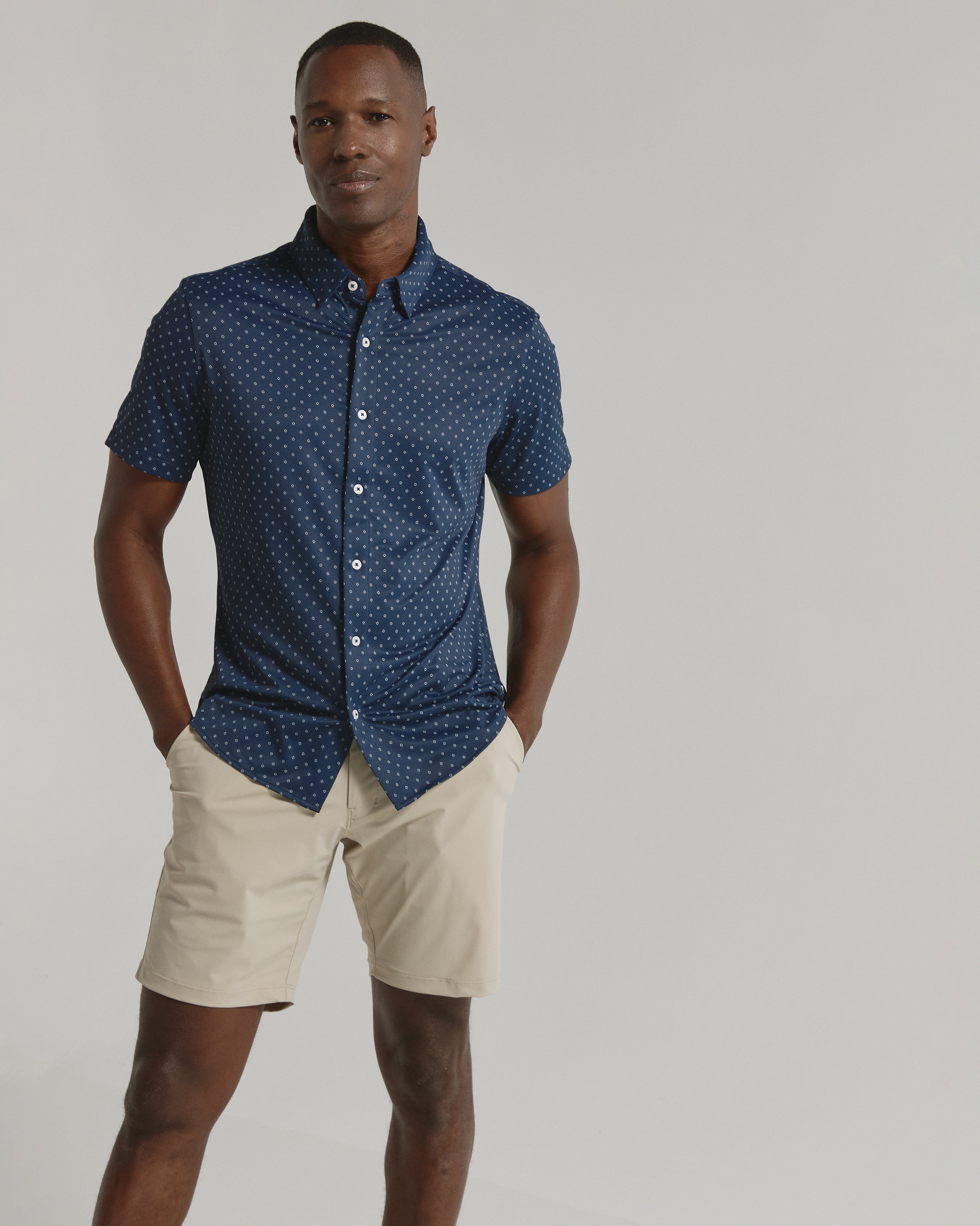 Alfie Short Sleeve Shirt Navy