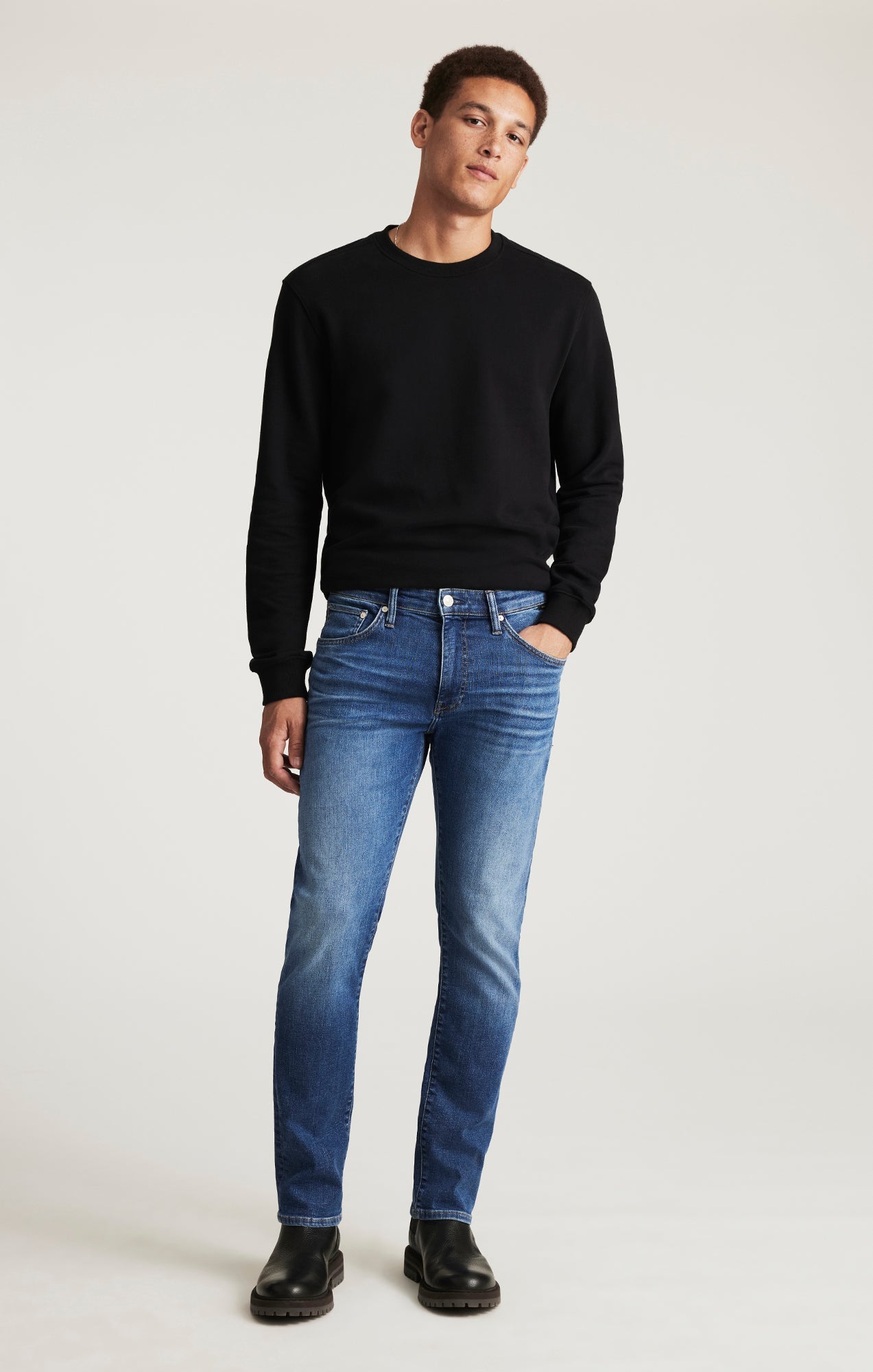 Marcus Slim Straight Leg Mid Brushed Classic Vintage