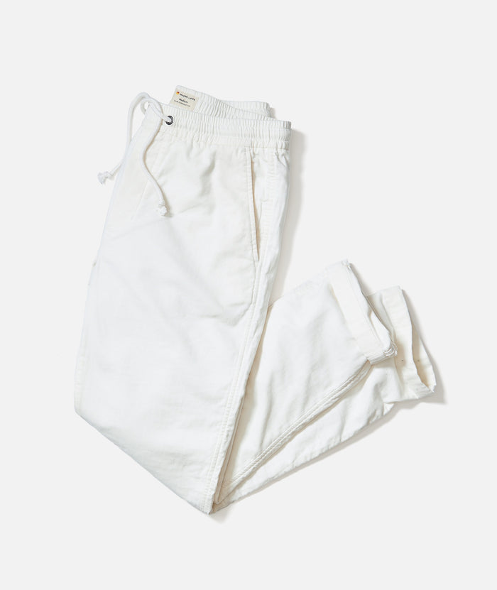 Saturday Stretch Beach Pant White