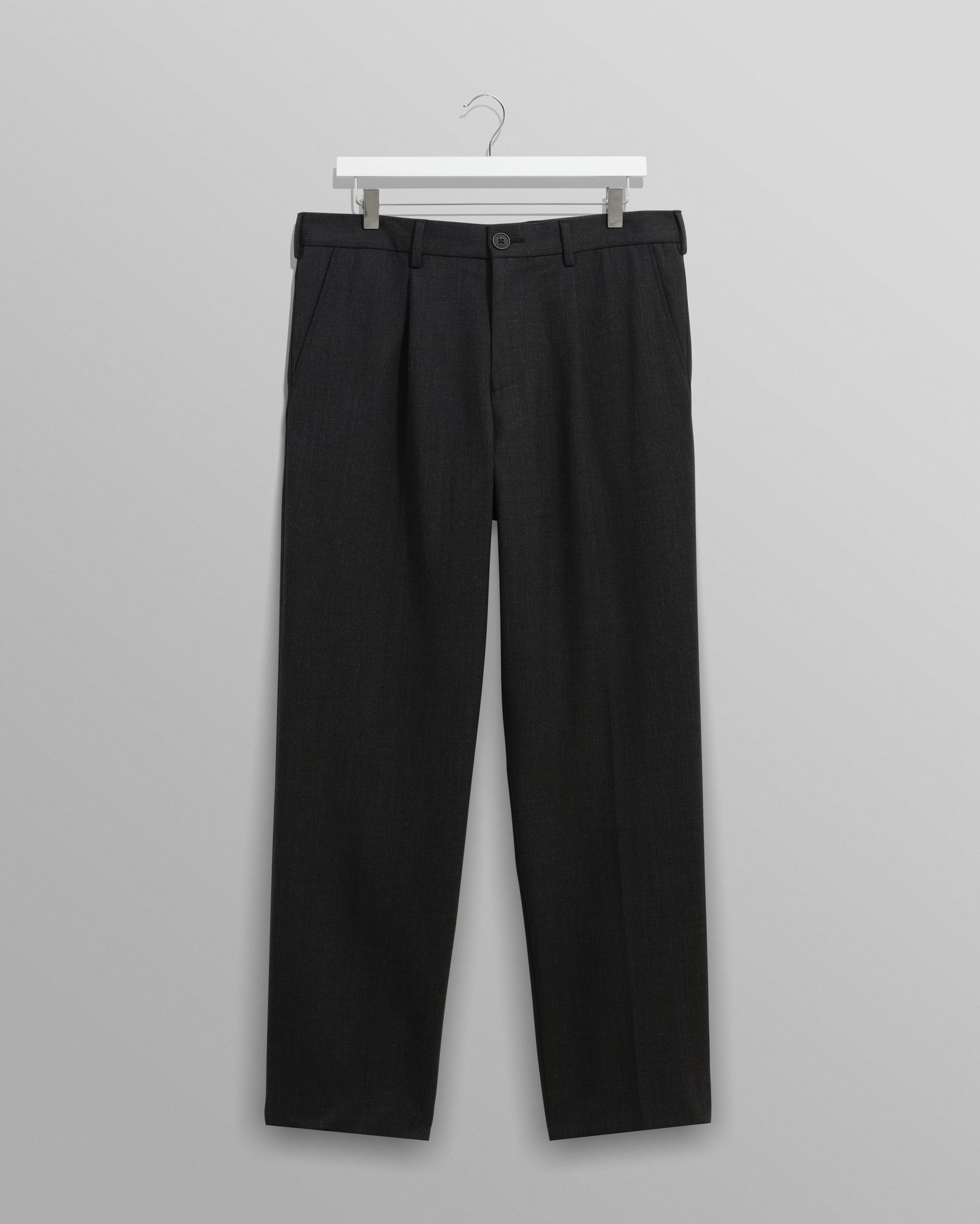 Aubyn Trouser - Wool Blend Twill Charcoal