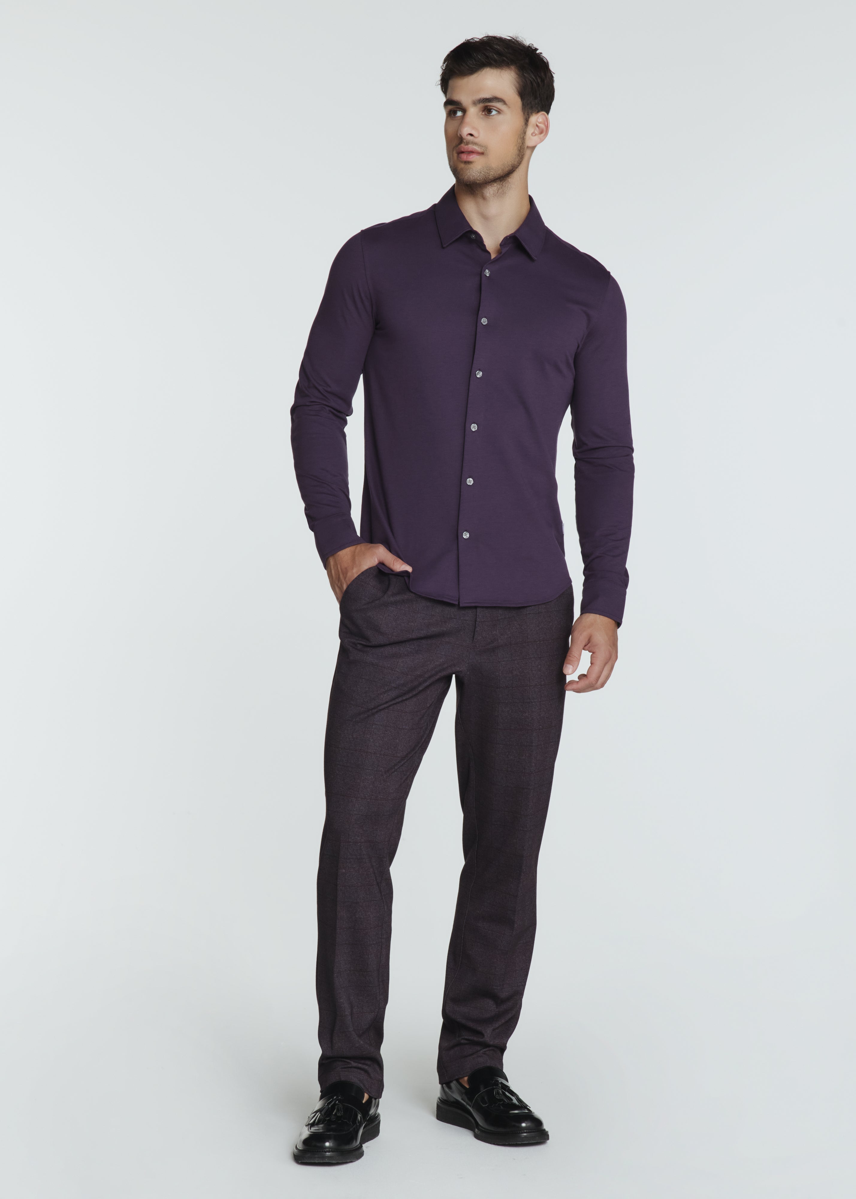 Formline Long Sleeve Shirt Plum
