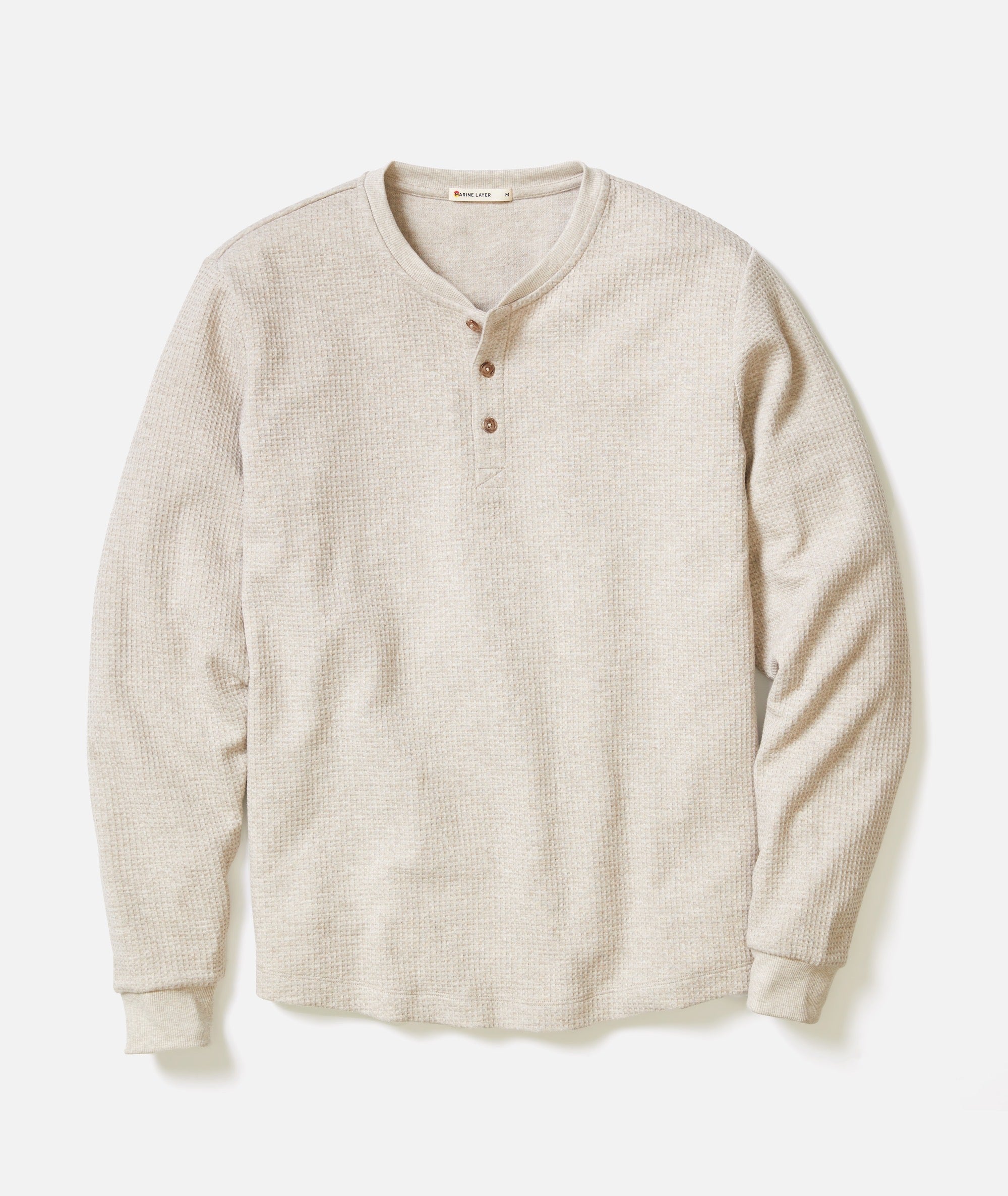 Waffle Henley Oatmeal