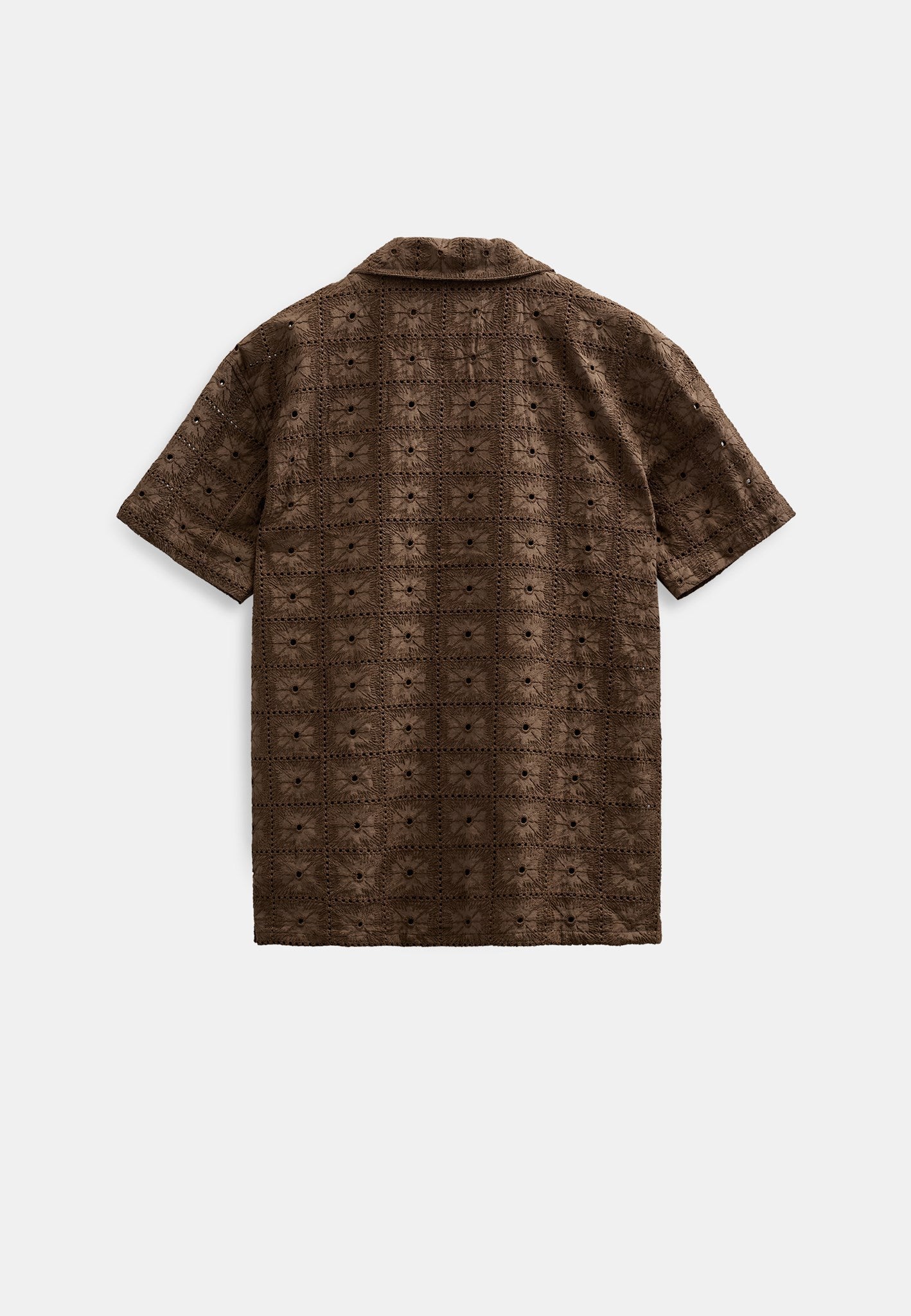 Akleander Lace Embroidered Shirt Teak