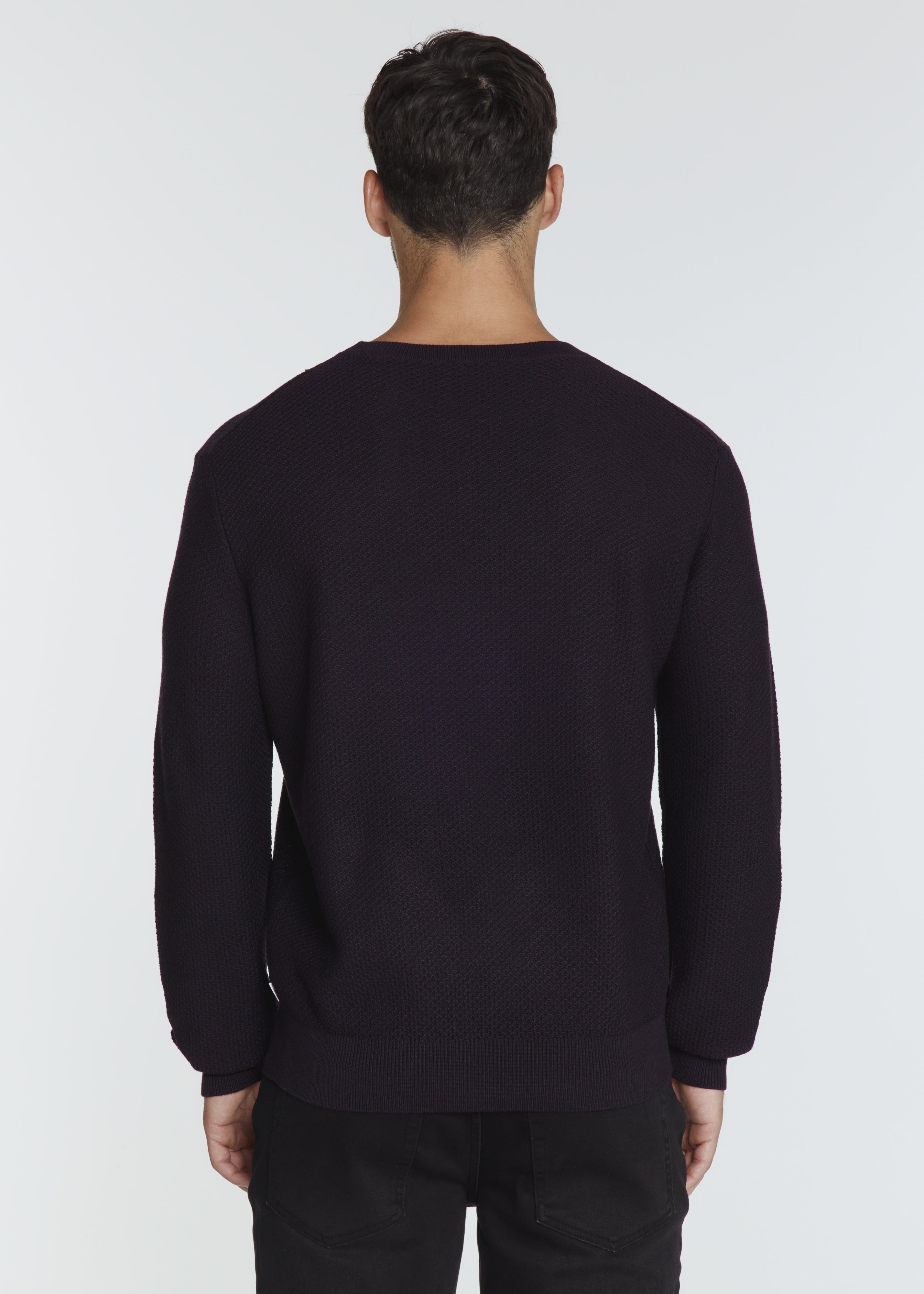 Brentwood Knit Crewneck Sweater Plum