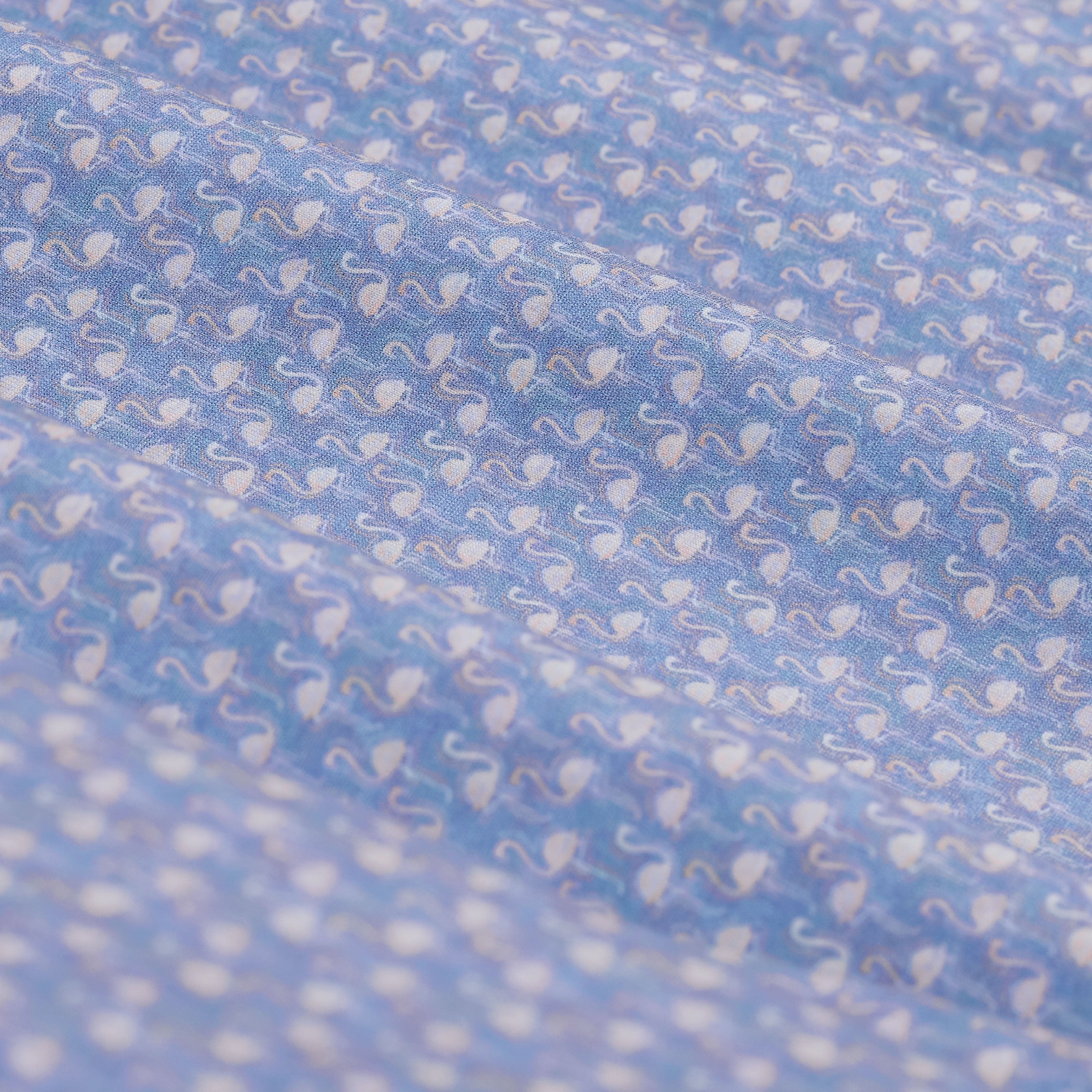 OOOHCotton Miles Short Sleeve Shirt Cobalt