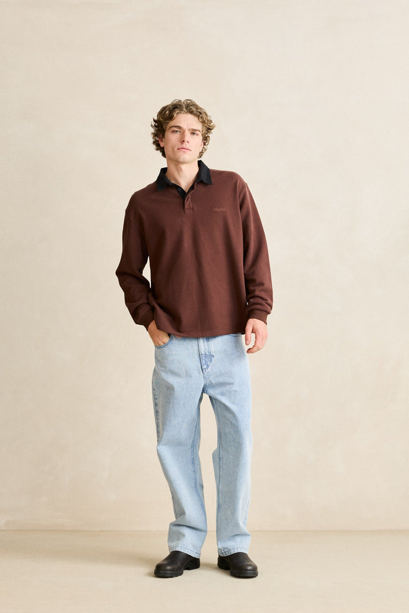Koa Rugby Polo Chocolate