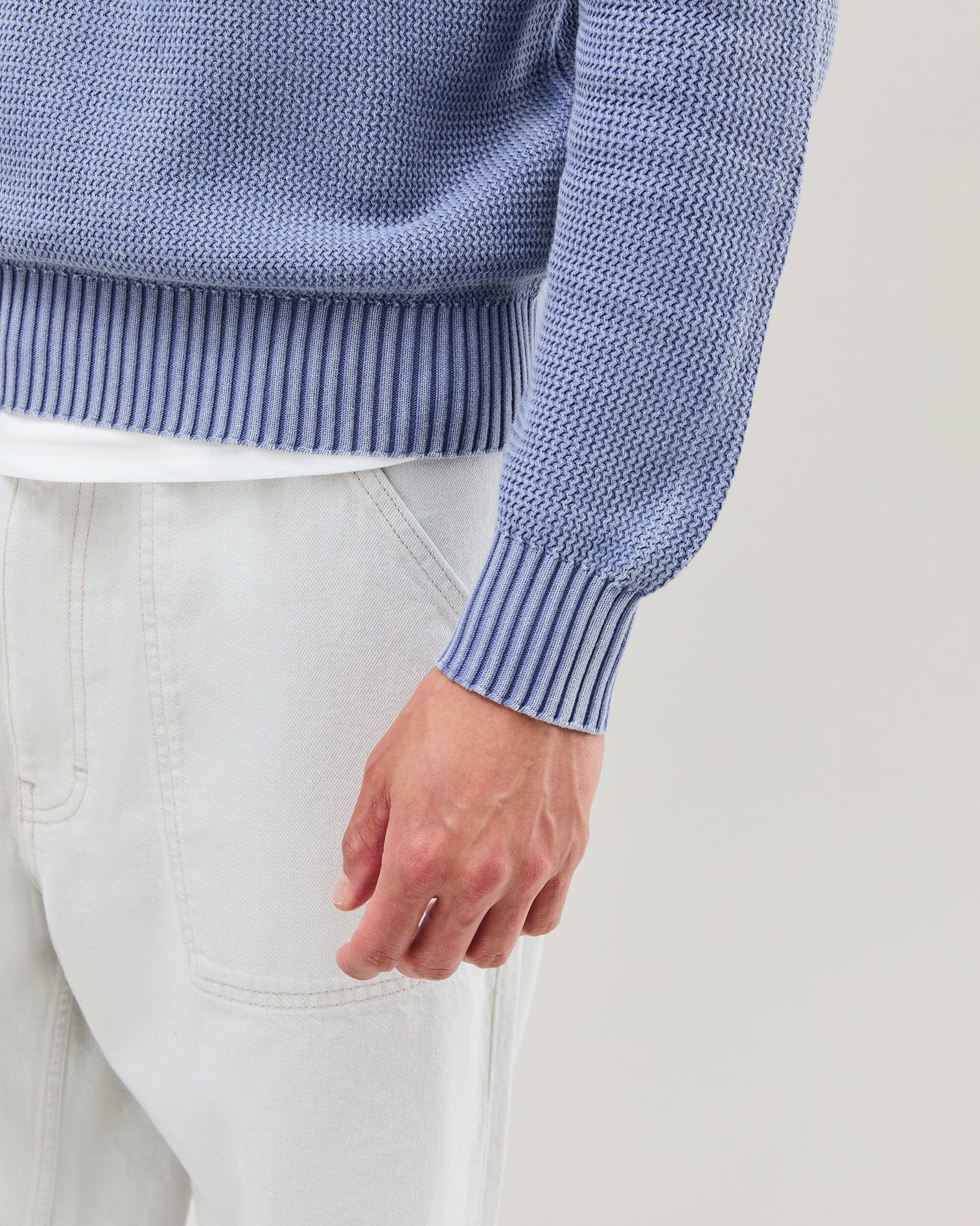 Dune Open Knit Sweater Vintage Indigo