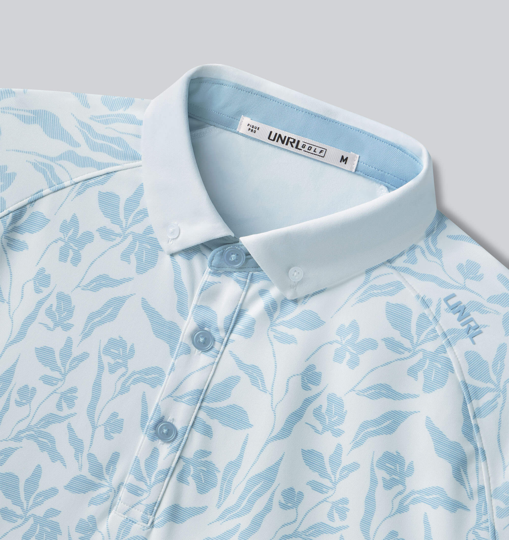 Drift Pique Pro Polo White-Blue