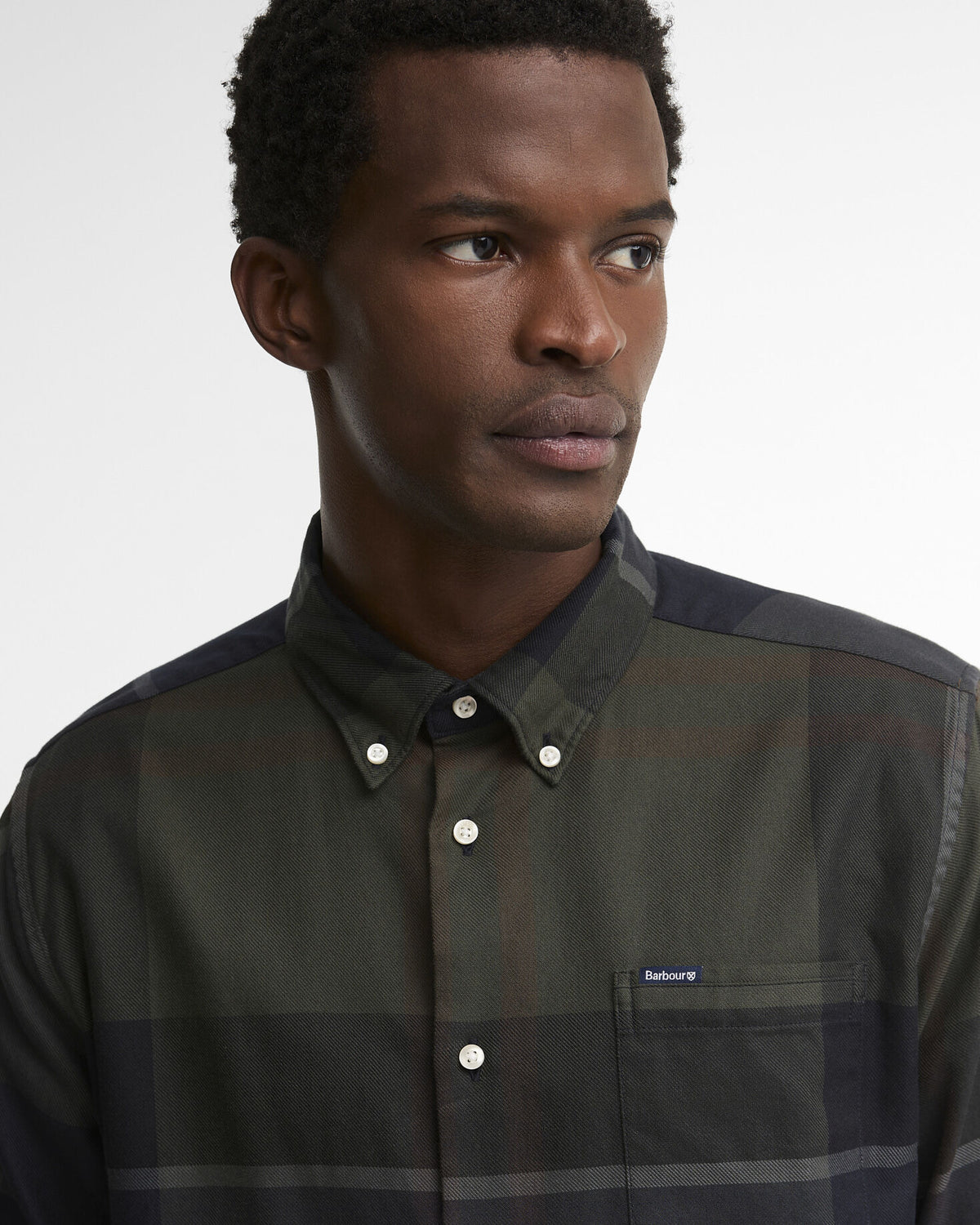 Dunoon Tartan Tailored Shirt Shadow Classic Tartan