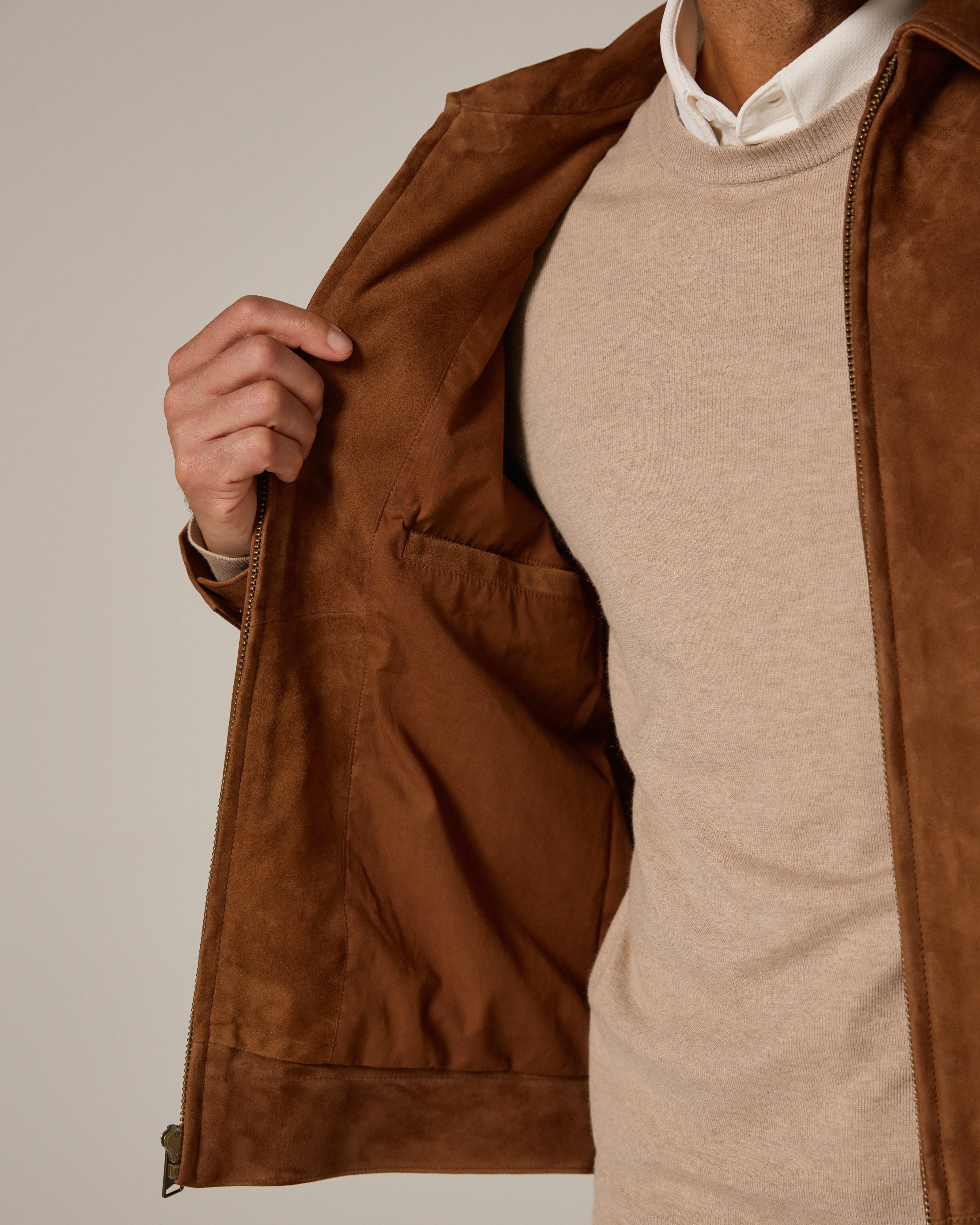 Outback Suede Jacket Brown