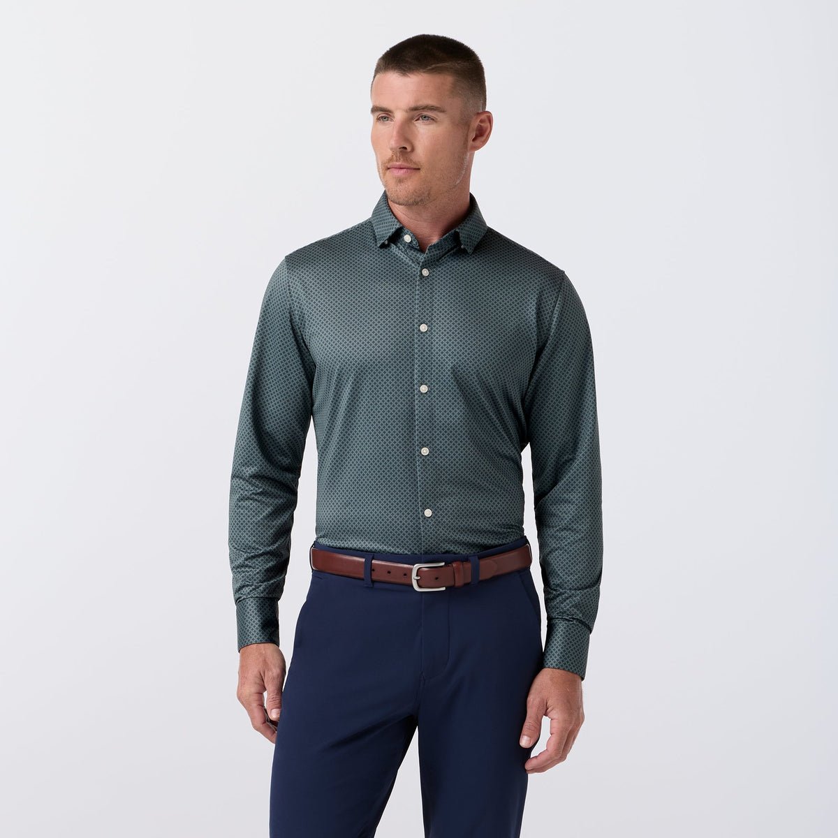 Halyard LS Dress Shirt Hemlock Clover