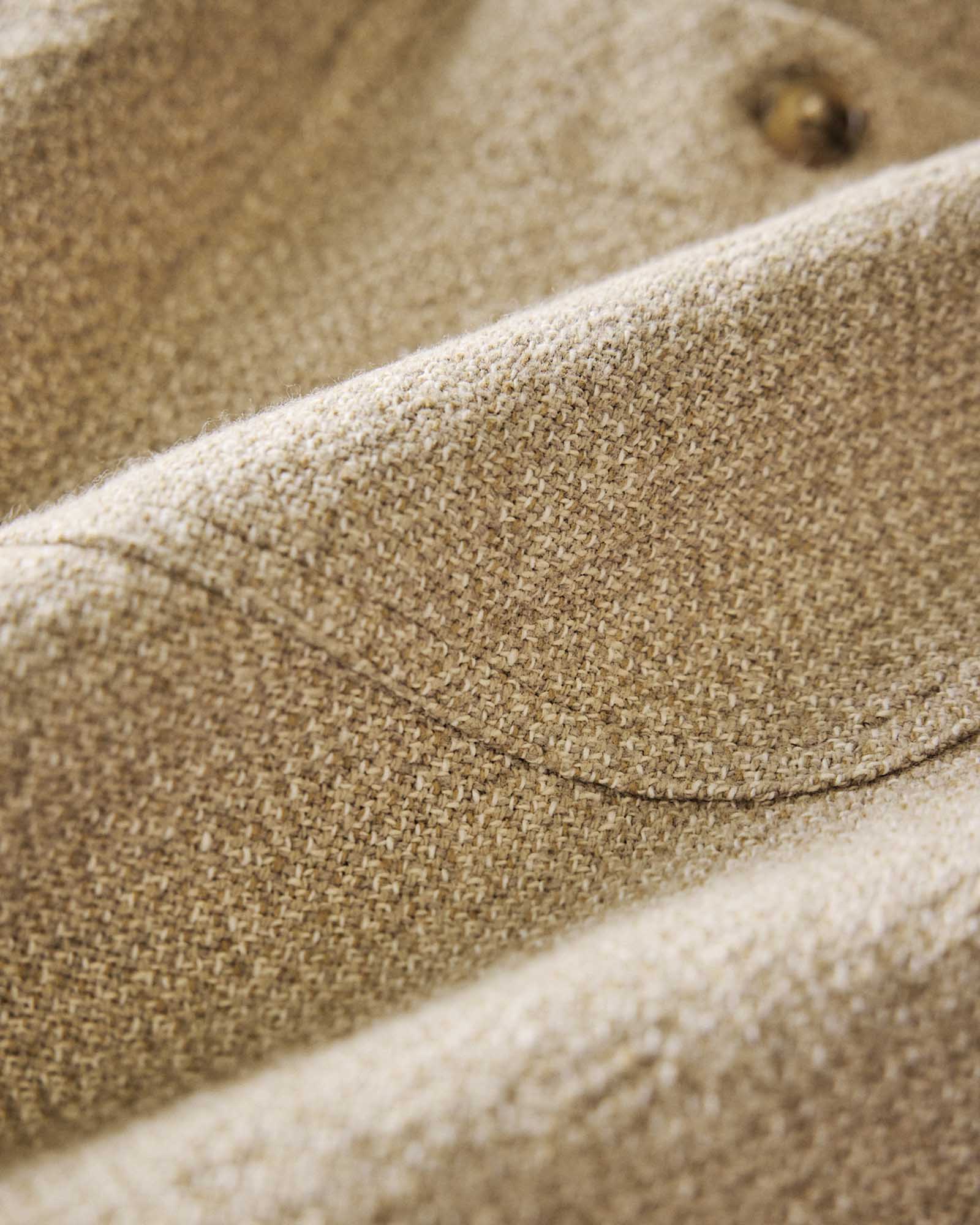 The Apres Short Oat Linen Tweed