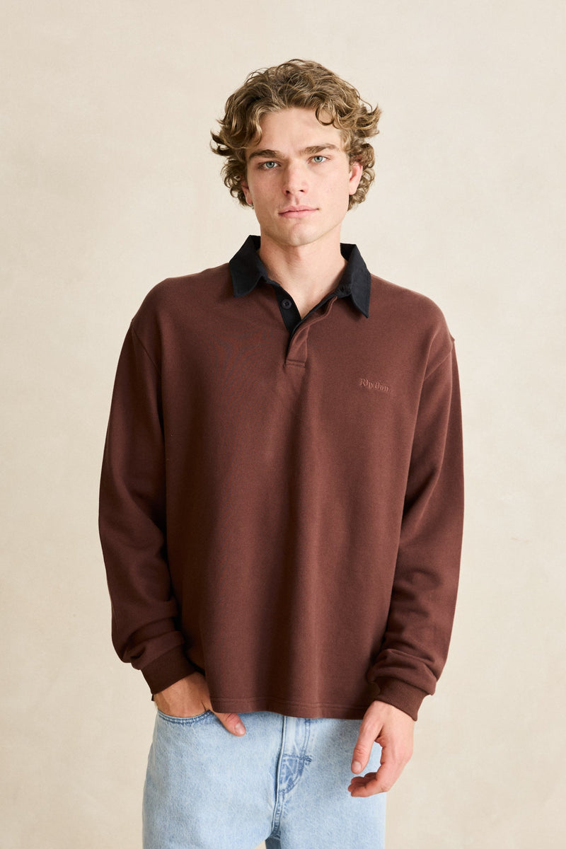 Koa Rugby Polo Chocolate