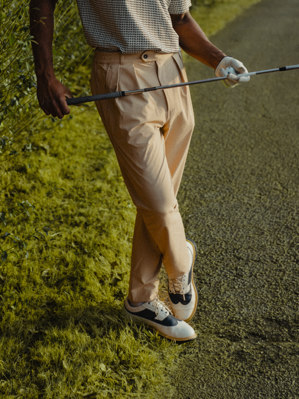 Anywhere Tech Pleated Pants Sand