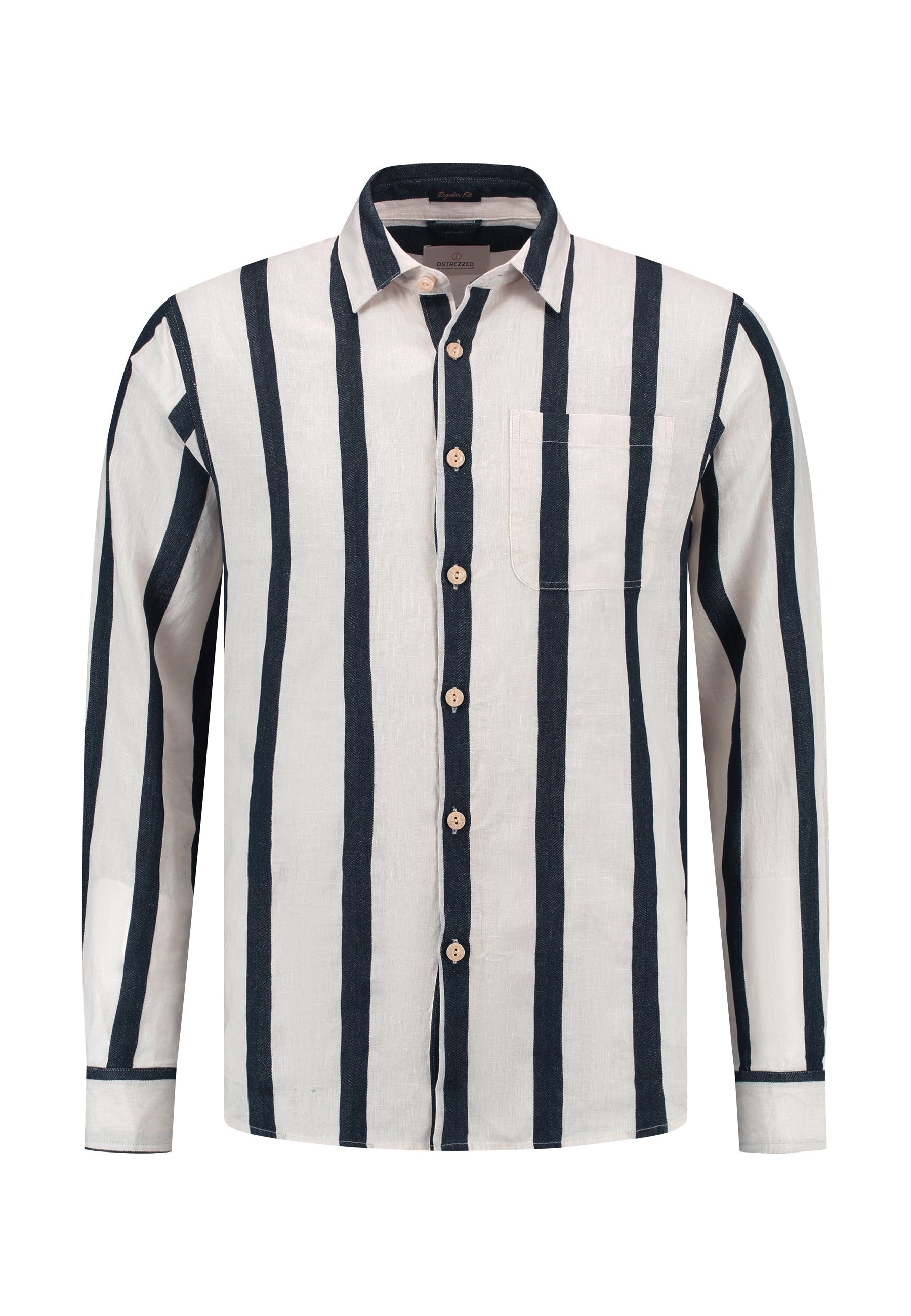 Miller Linen Blend Shirt Dark Navy