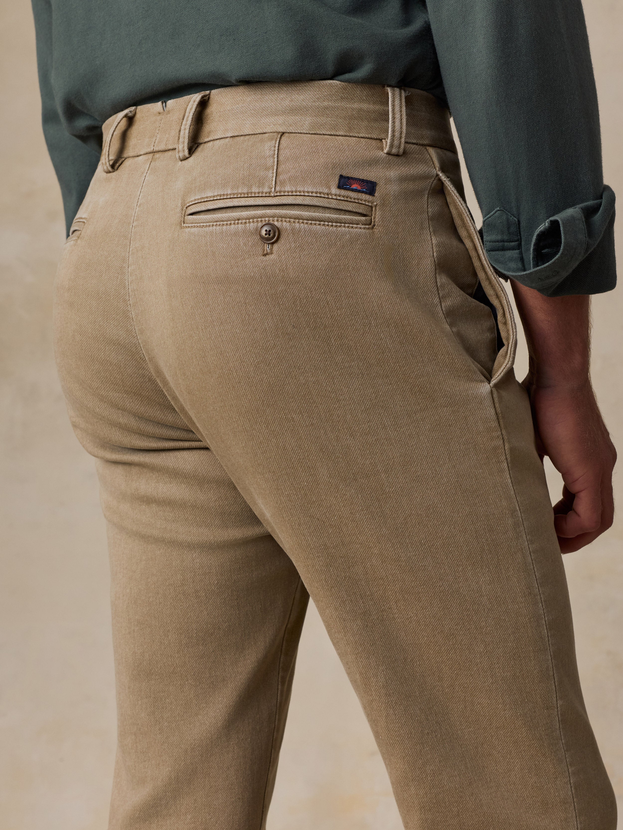 Stretch Terry Trouser Desert Khaki