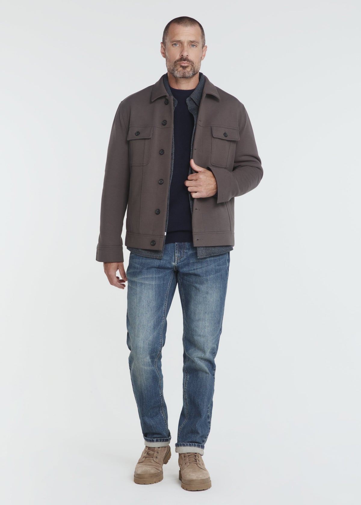 Callen Trucker Jacket Charcoal