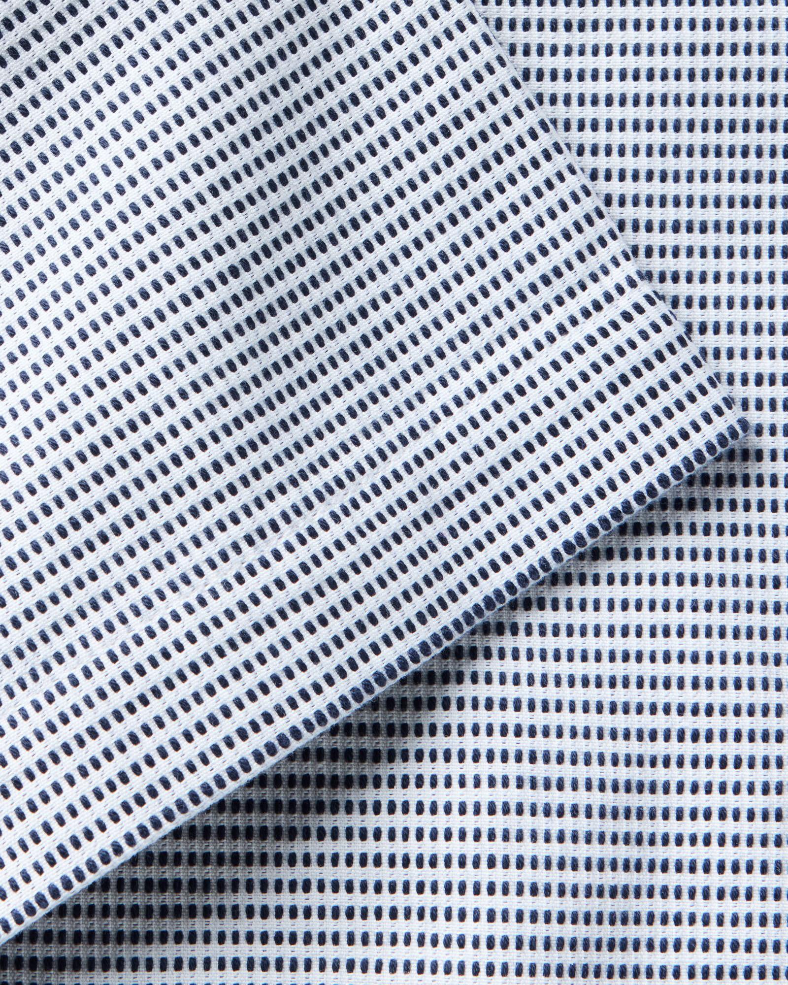 The Short Sleeve Hawthorne Shirt Blue Pin Dot Dobby