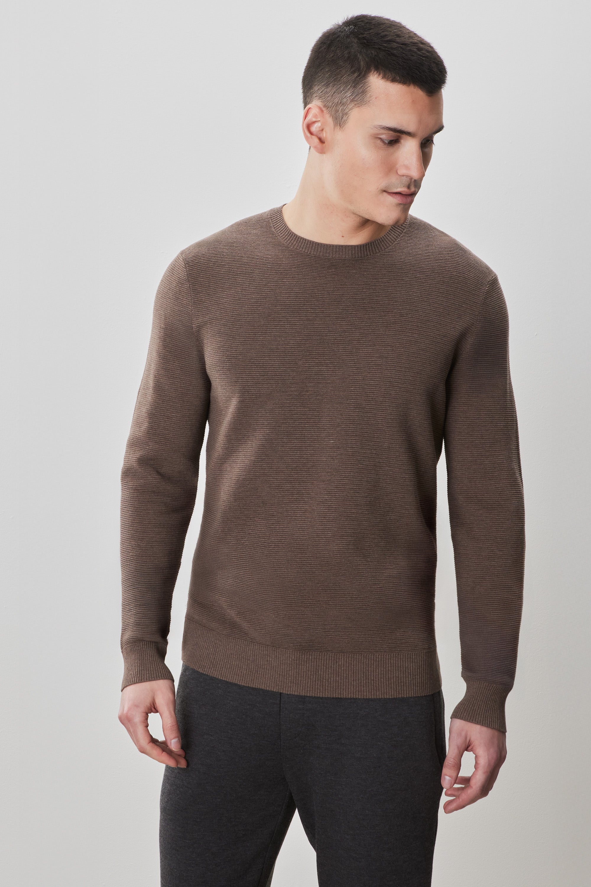 Enrique Crewneck Sweater Brown