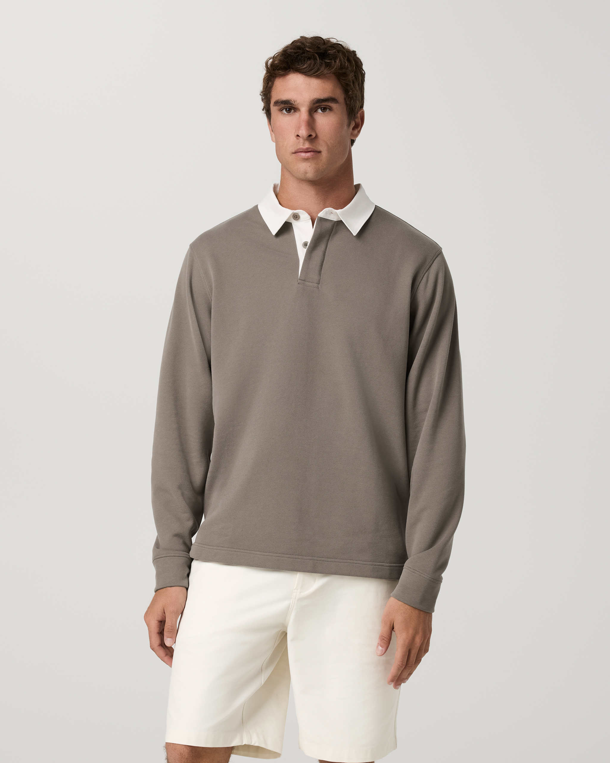 L/S Cypress Rugby Smokey Taupe