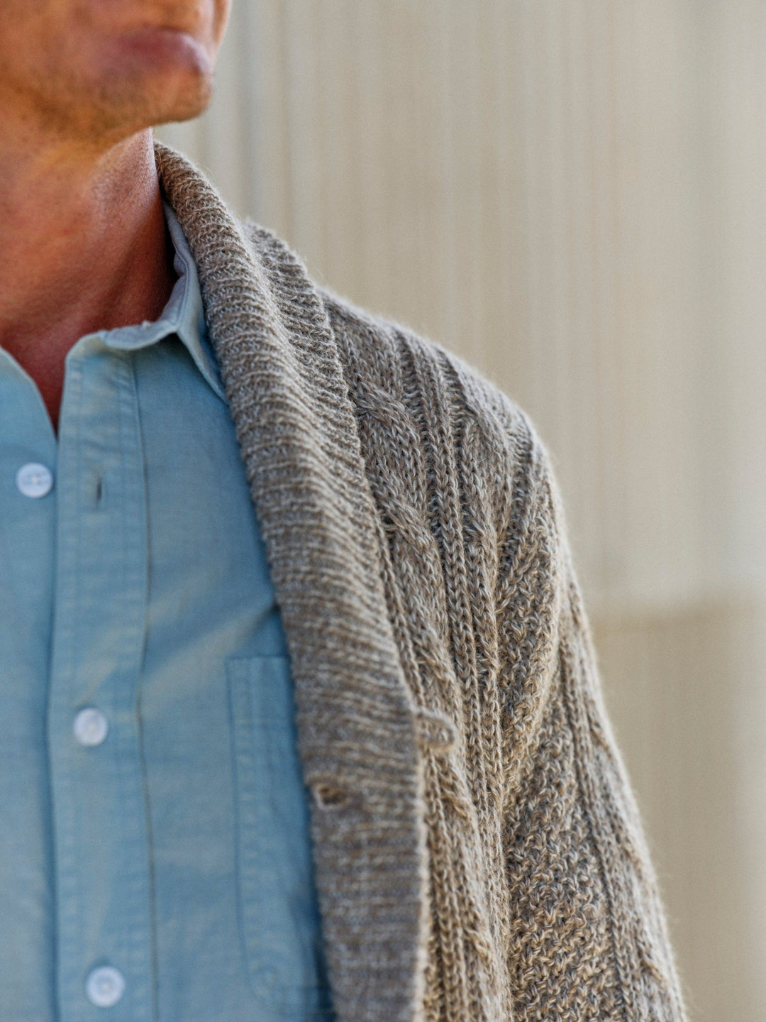 Jeffrey Cardigan Sweater Natural