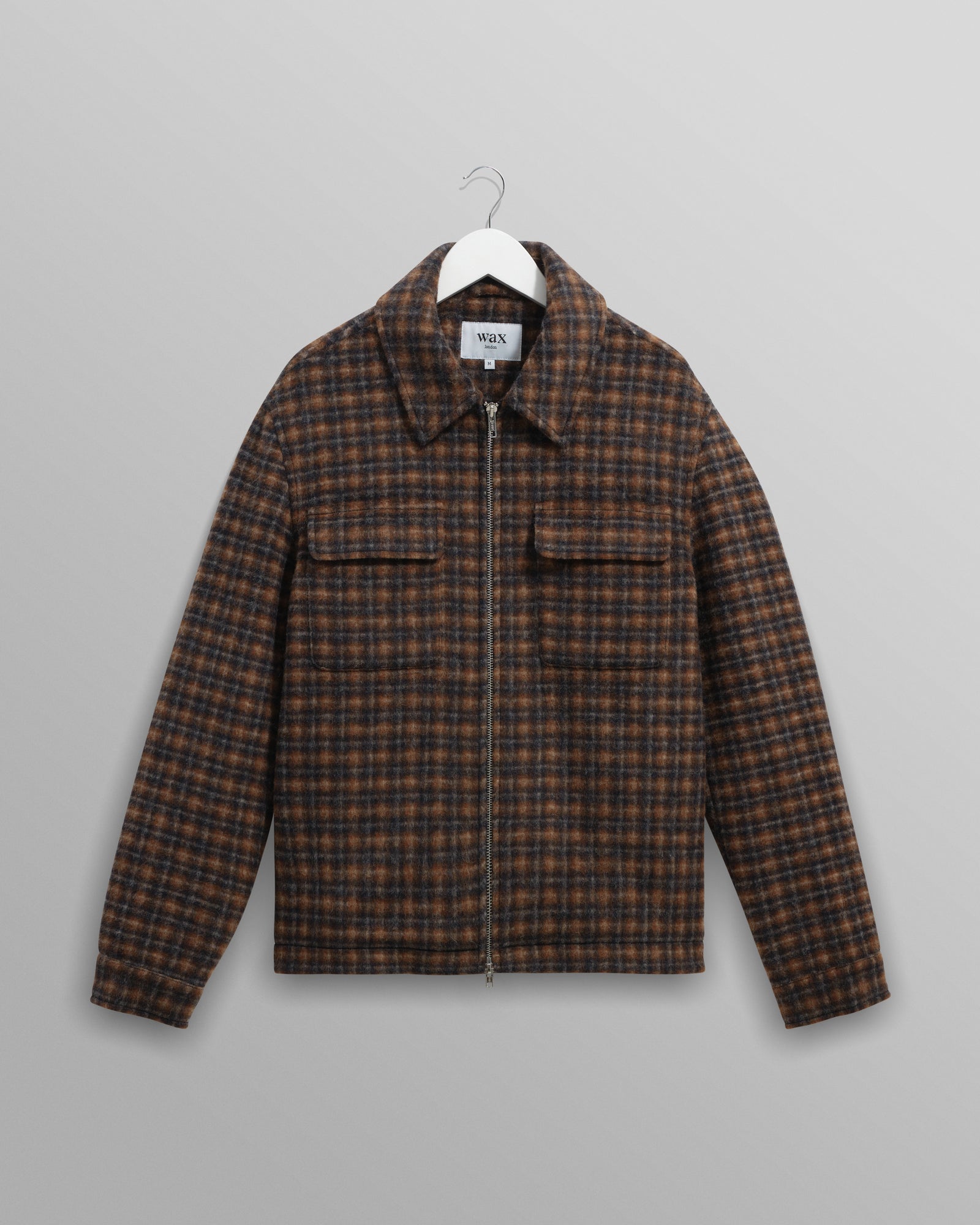 Osier Jacket - Drawn Check Navy/Brown