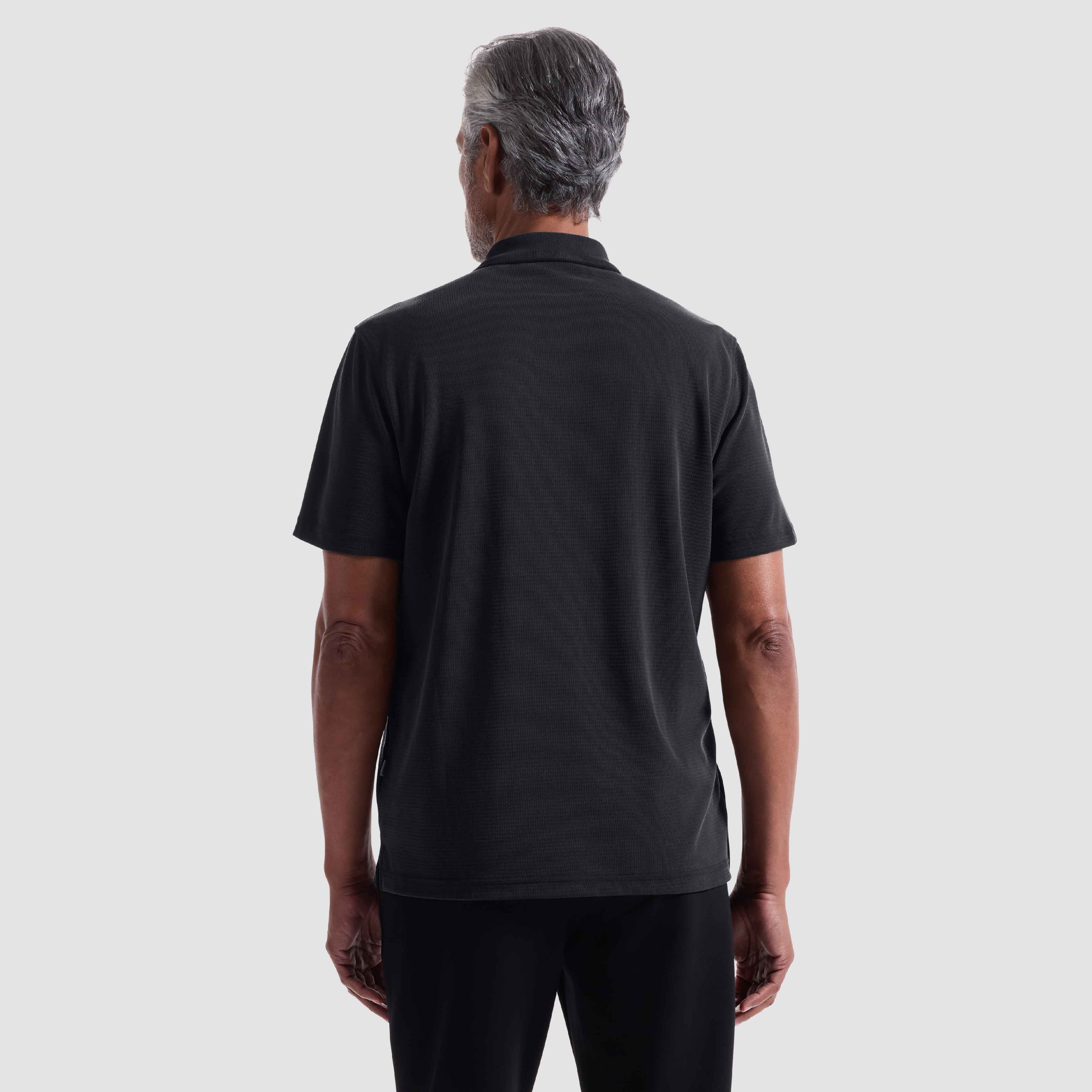 Oscar Ottoman Polo Shirt Black