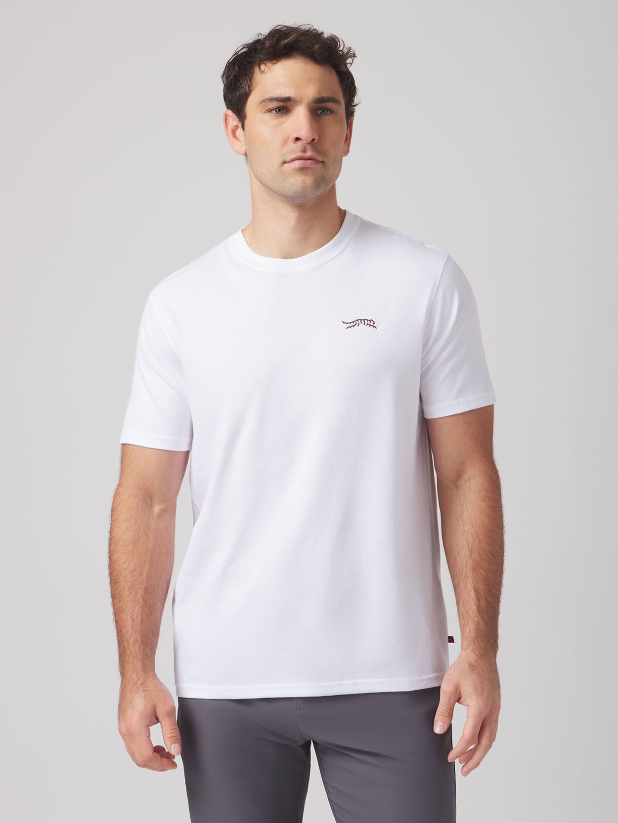 Royal Plaid Tee White