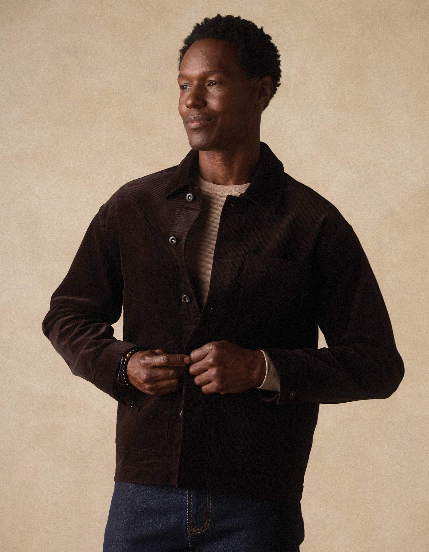 Cord Chore Coat Dark Brown